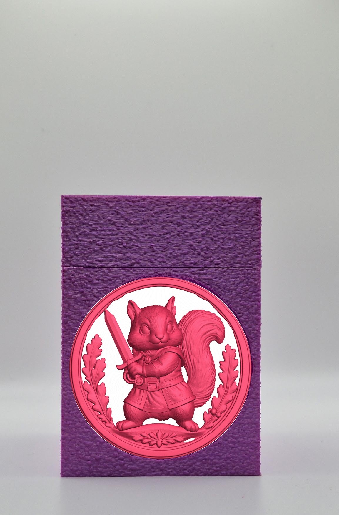 Squirrel Card Box — Purple