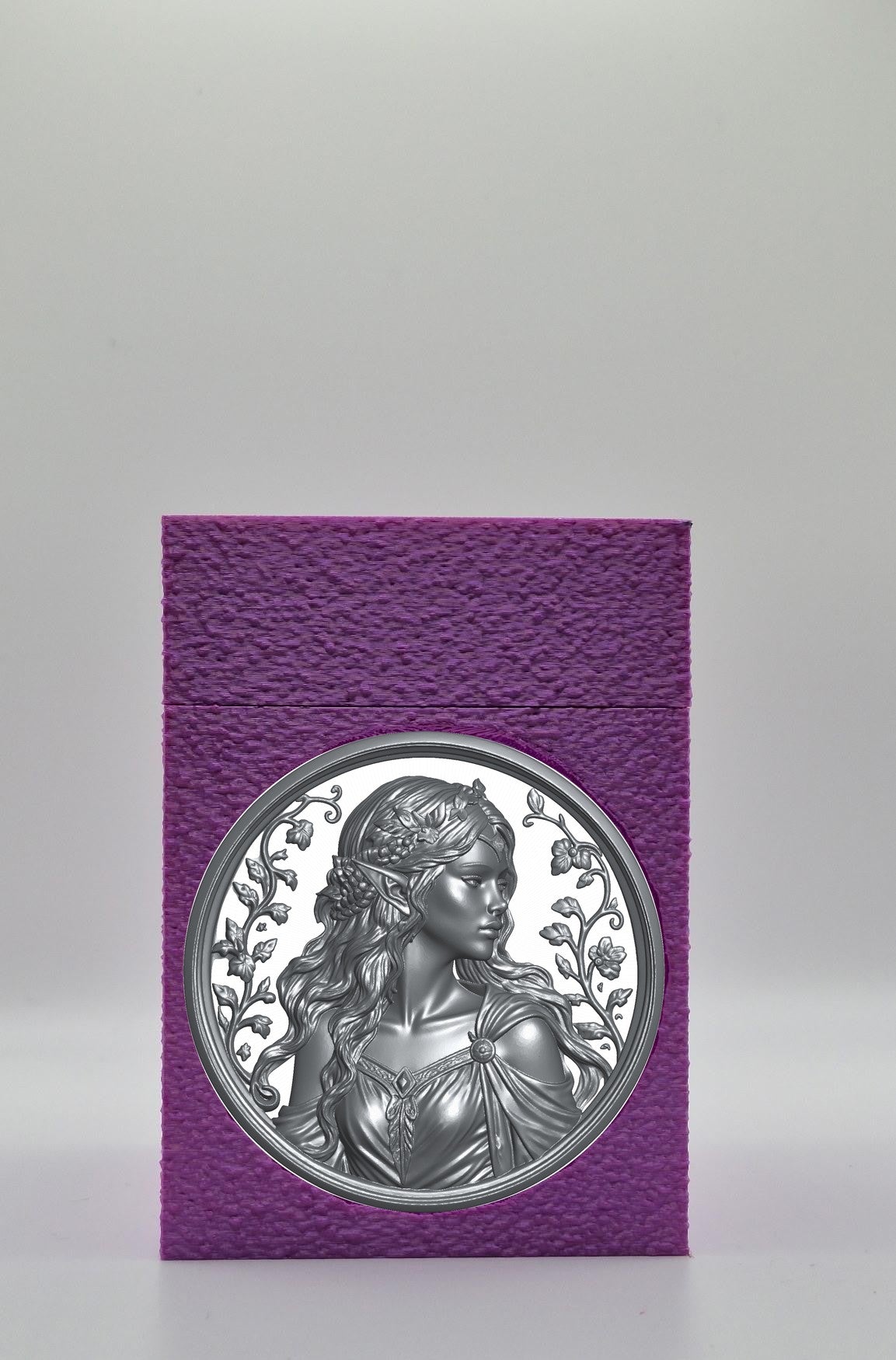 Elf Maiden Card Box — Purple