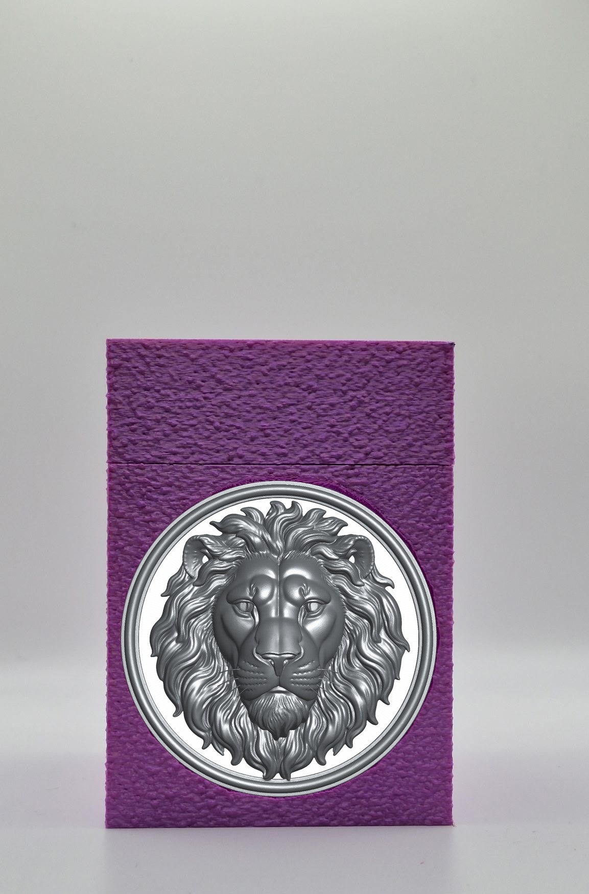 Lion Card Box — Purple