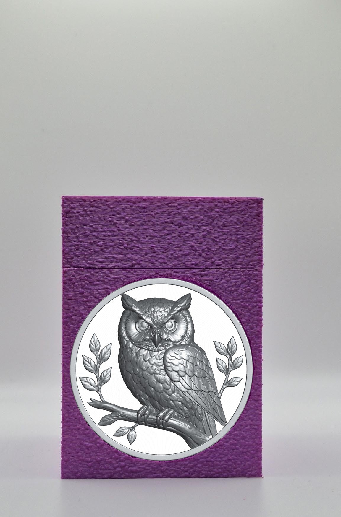 Owl Card Box — Purple