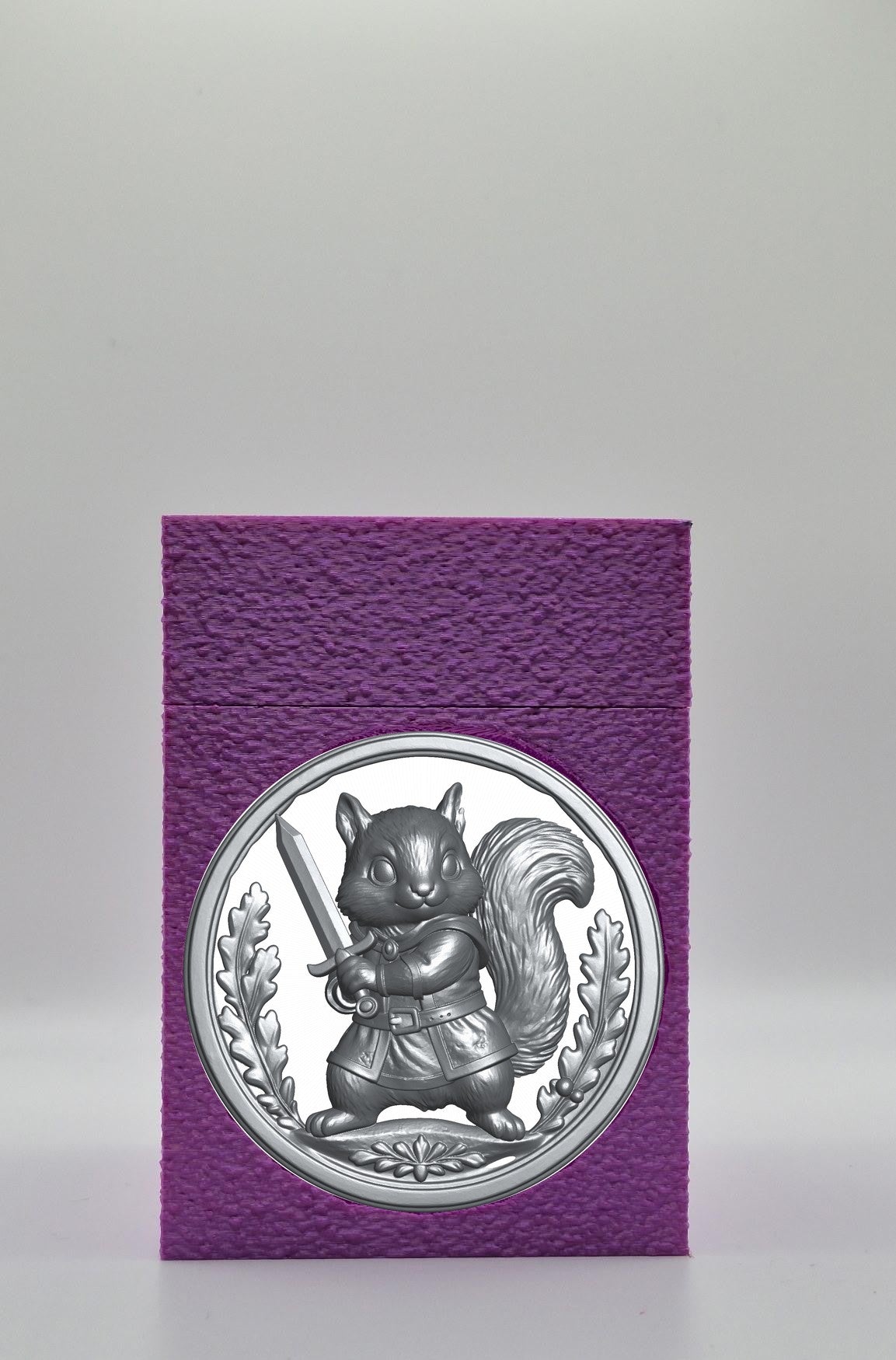 Squirrel Card Box — Purple