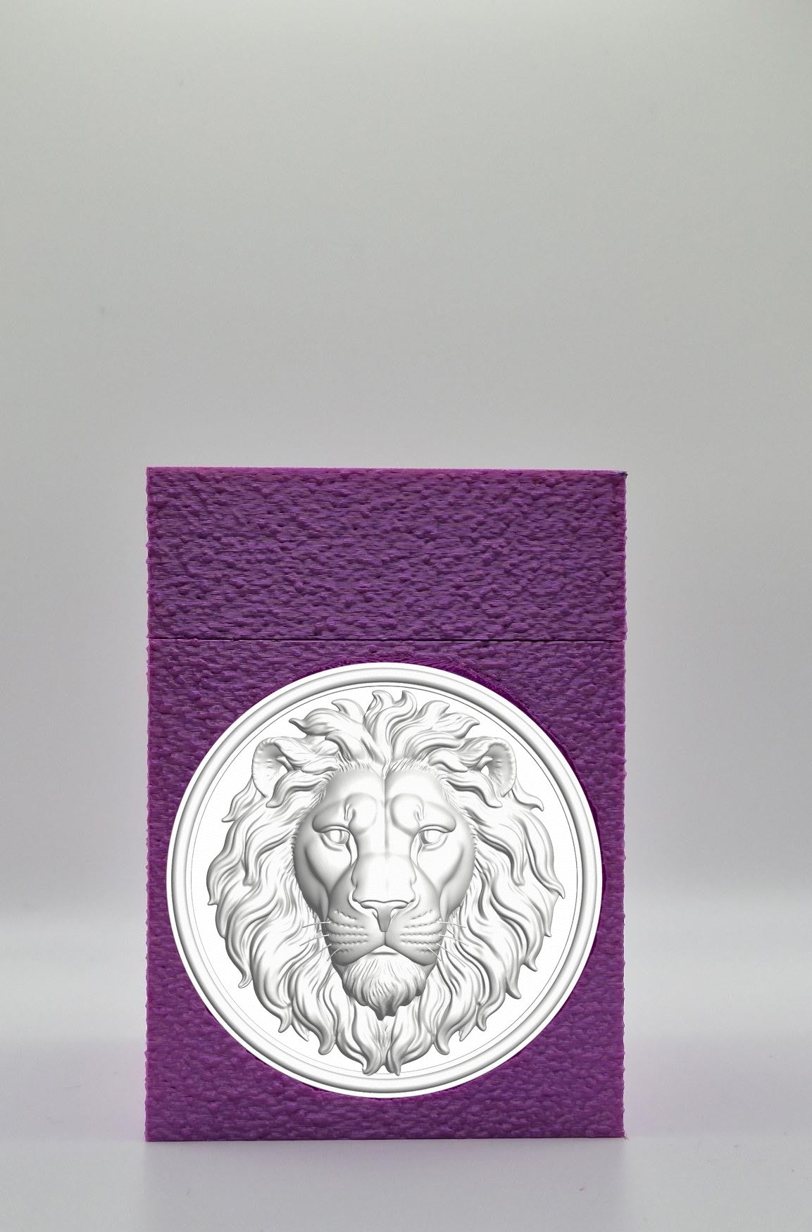 Lion Card Box — Purple