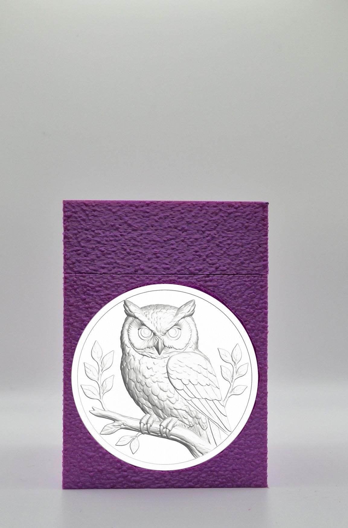 Owl Card Box — Purple