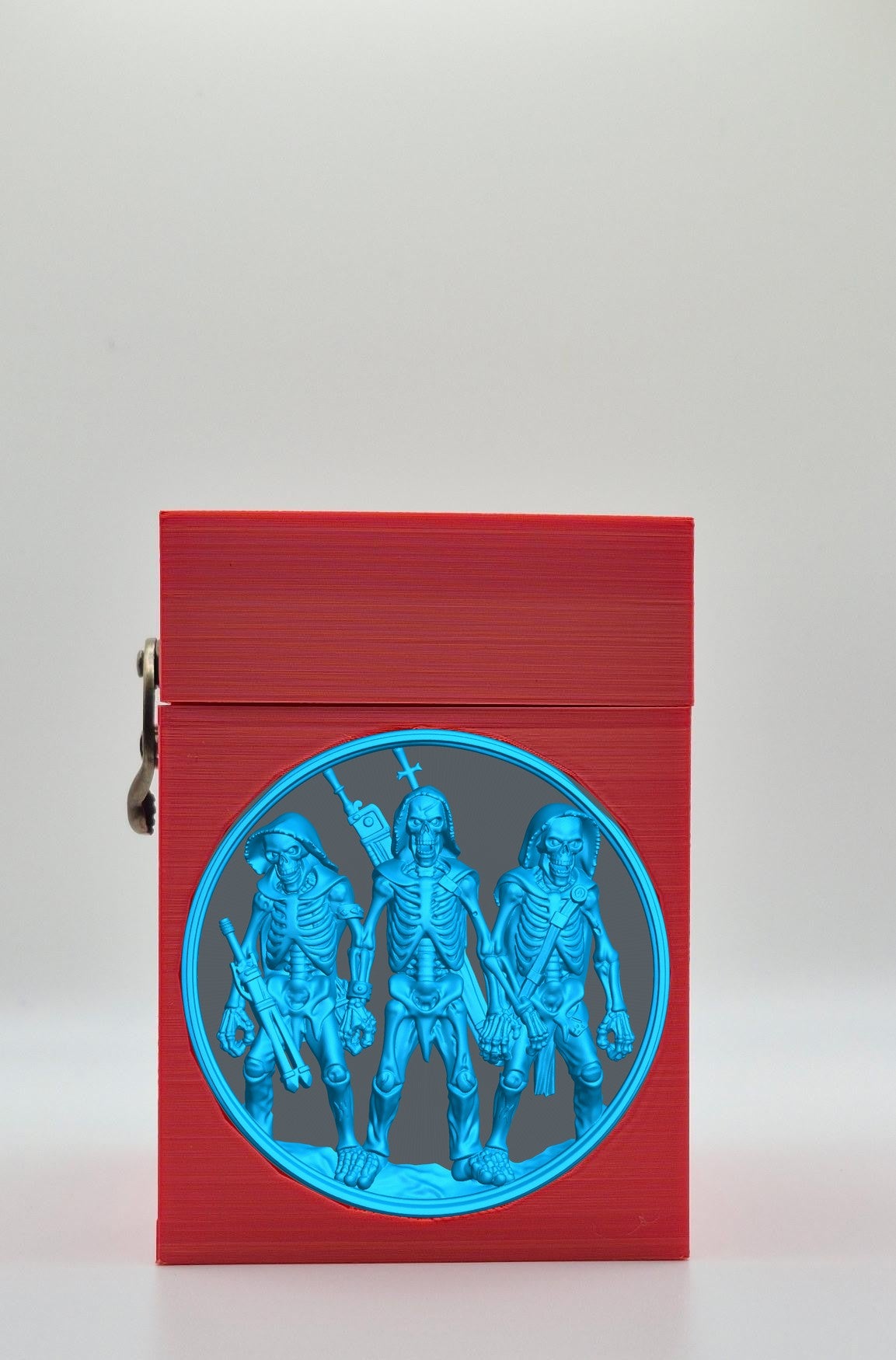Skeleton Army Card Box — Red