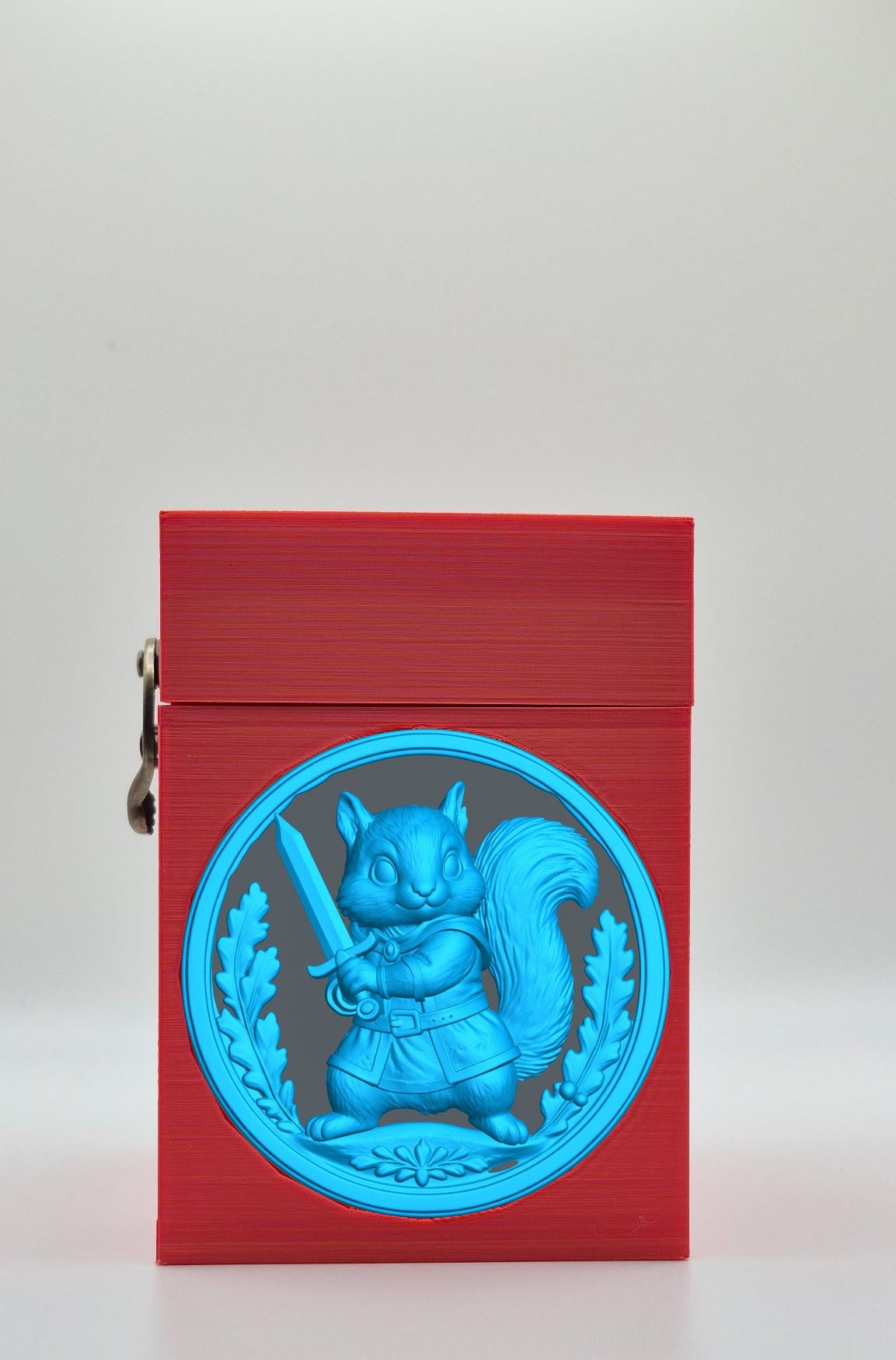 Squirrel Card Box — Red