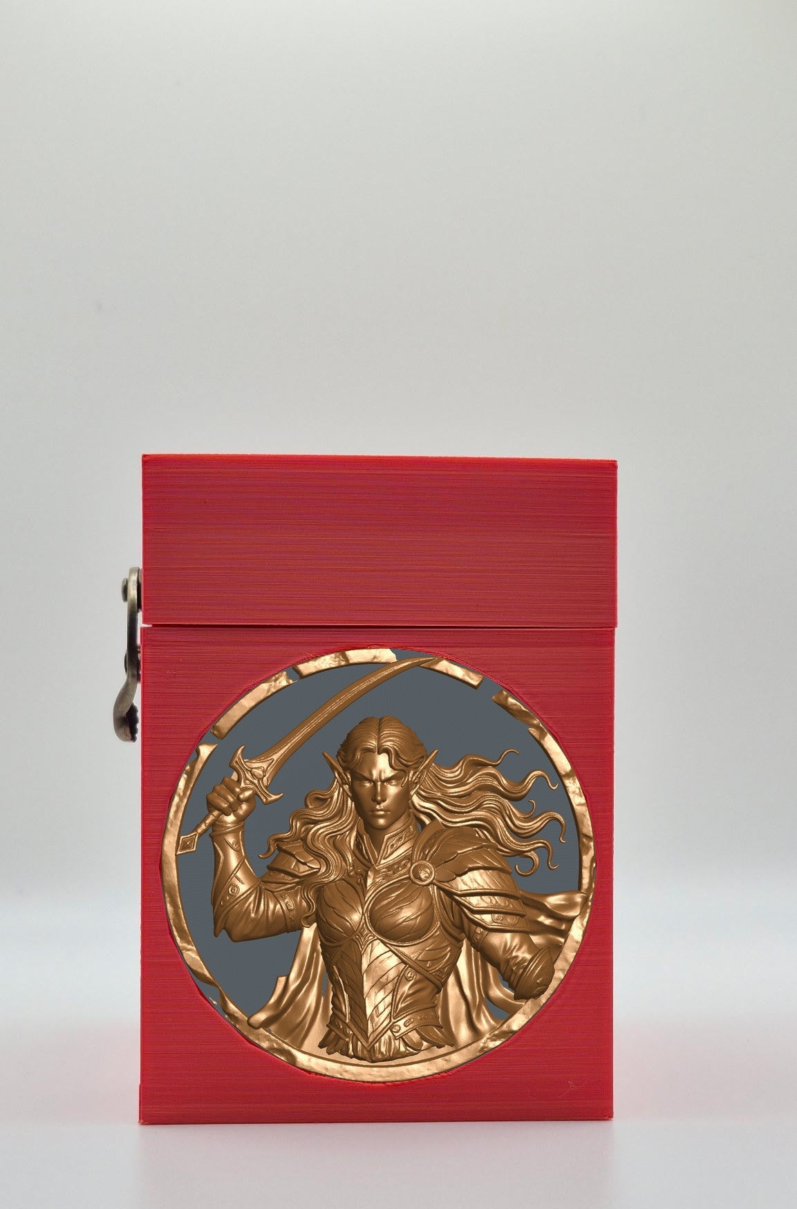 Elvish Warrior Card Box — Red