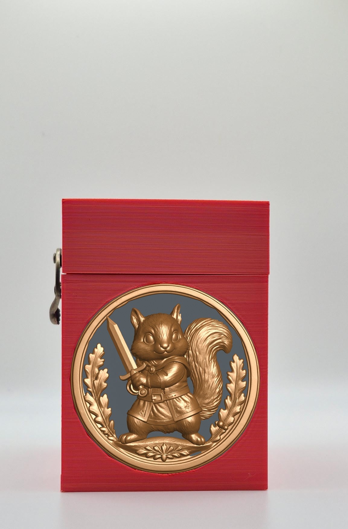 Squirrel Card Box — Red