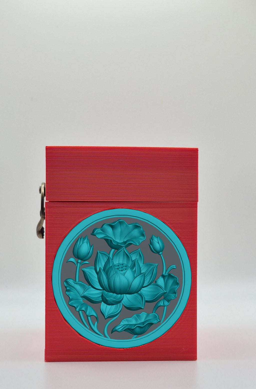 Lotus Card Box — Red