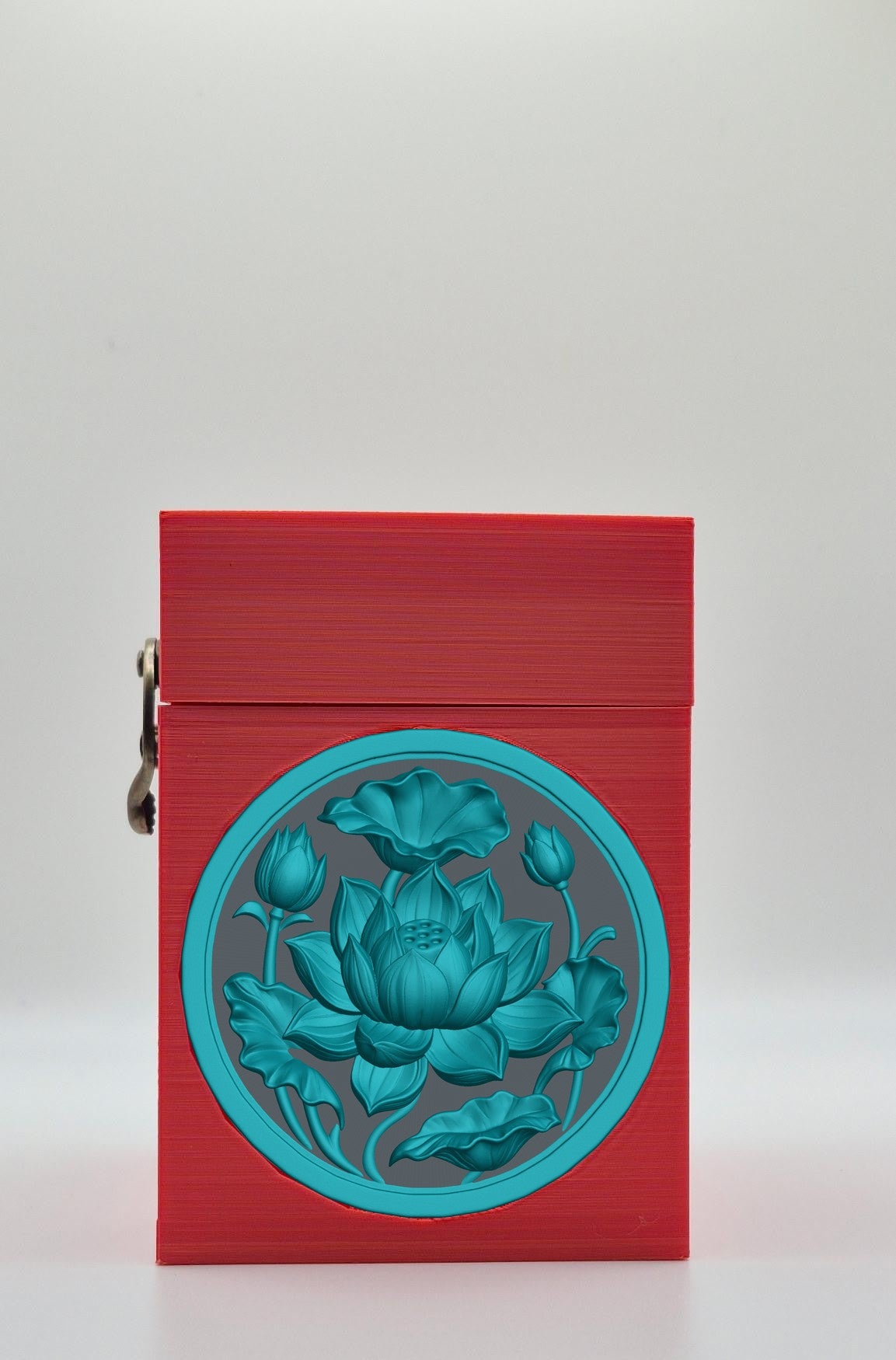 Lotus Card Box — Red