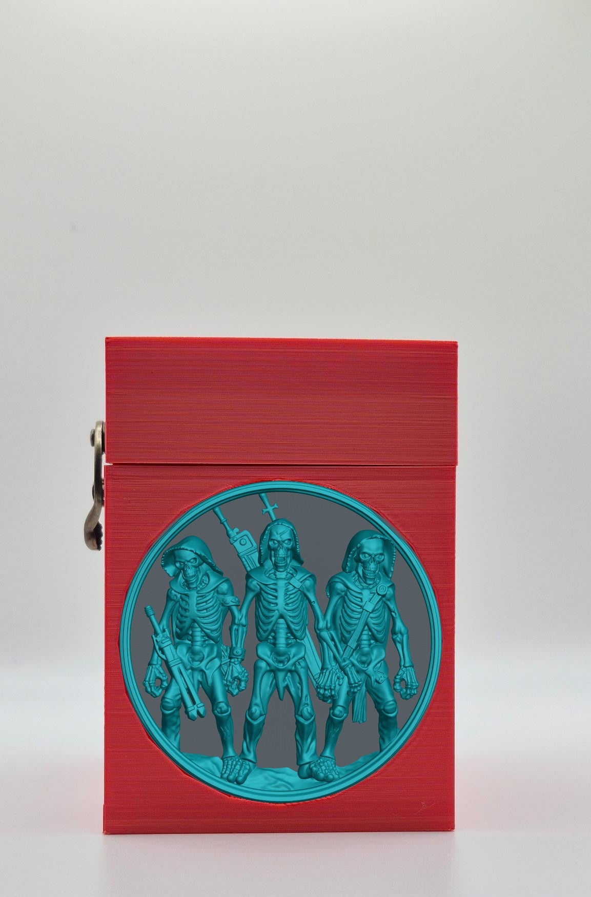 Skeleton Army Card Box — Red