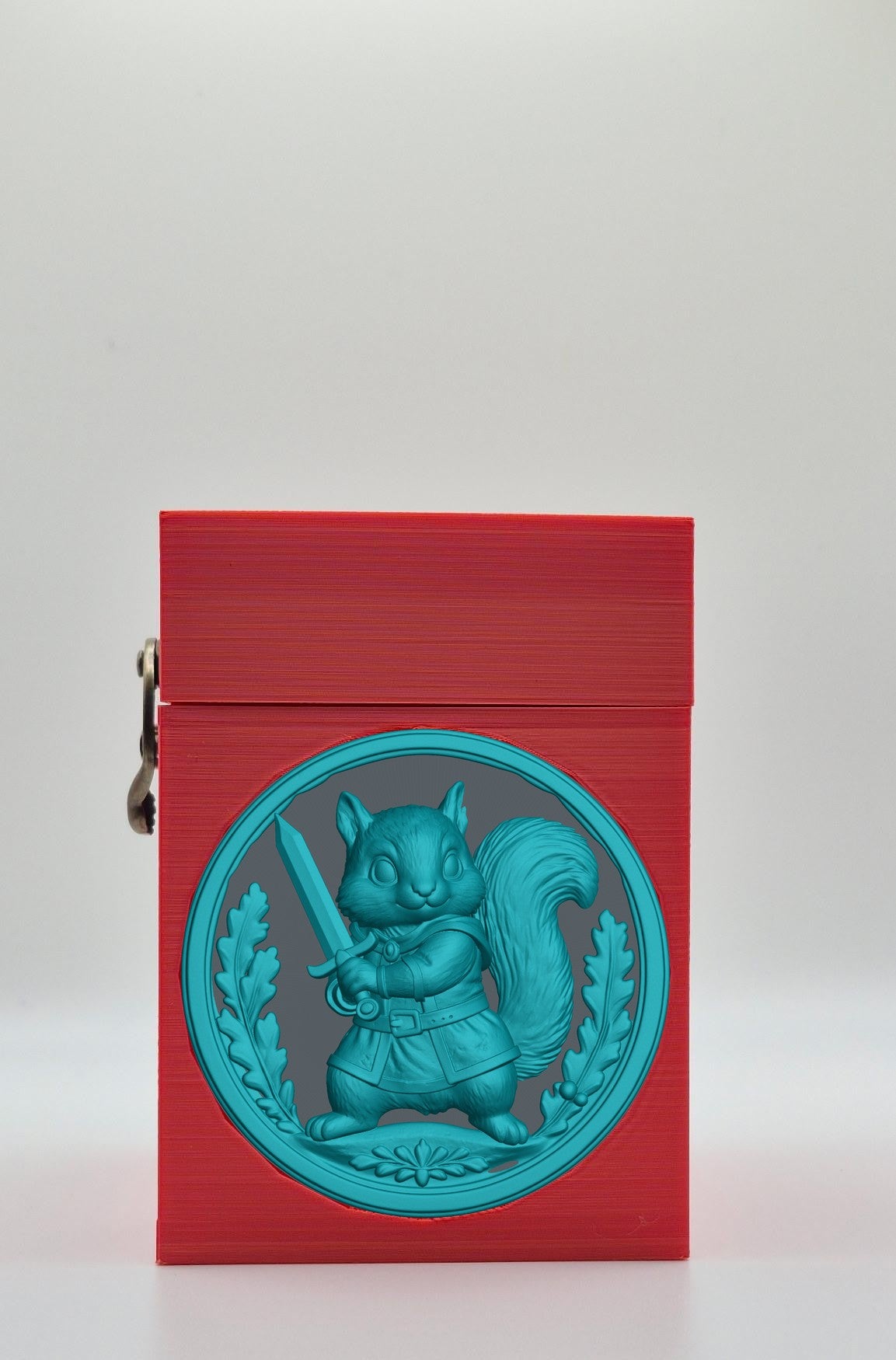 Squirrel Card Box — Red