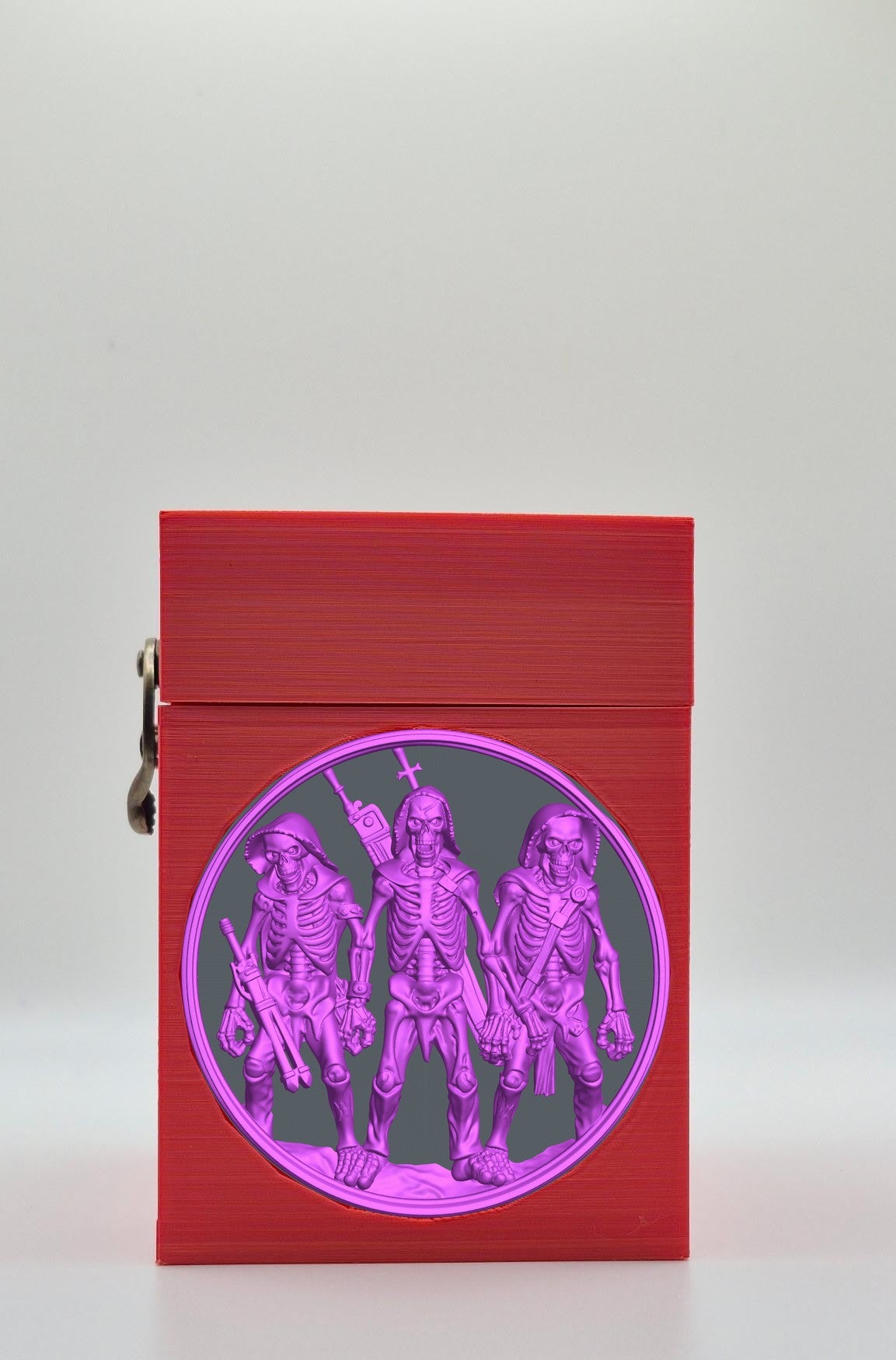Skeleton Army Card Box — Red