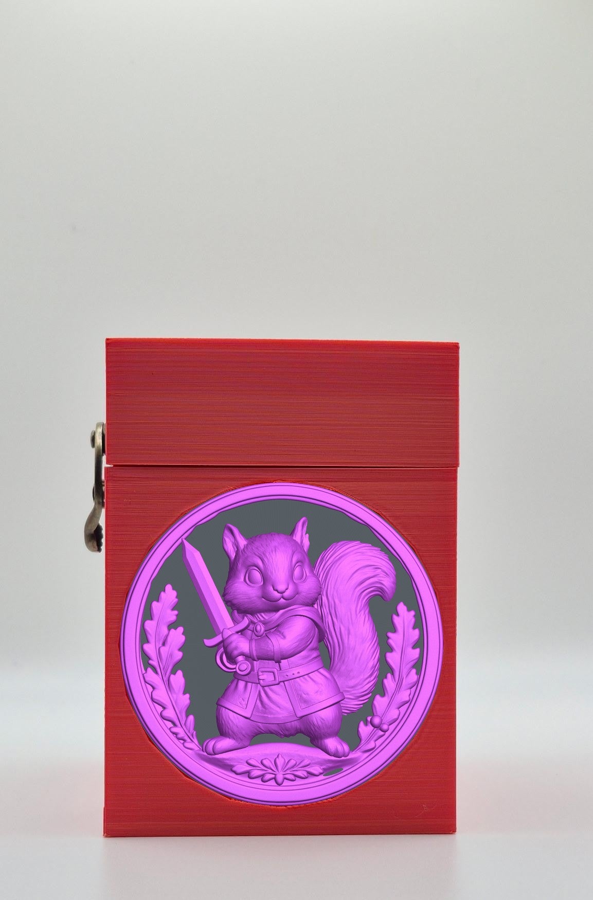 Squirrel Card Box — Red