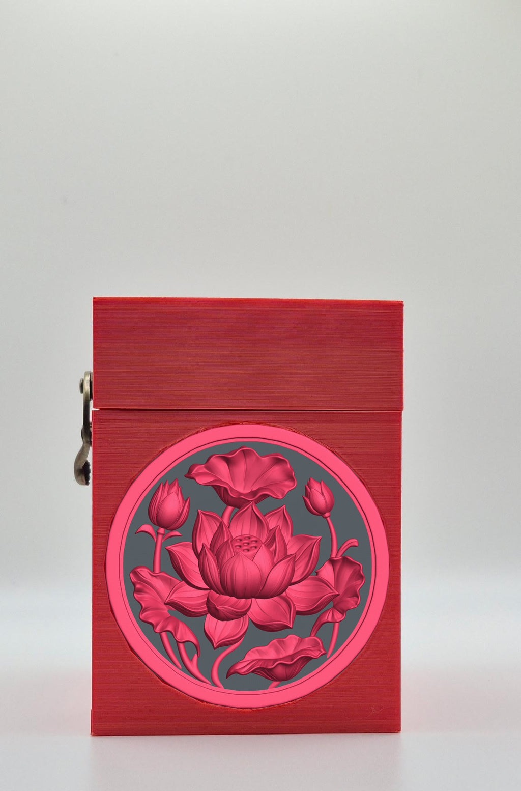 Lotus Card Box — Red
