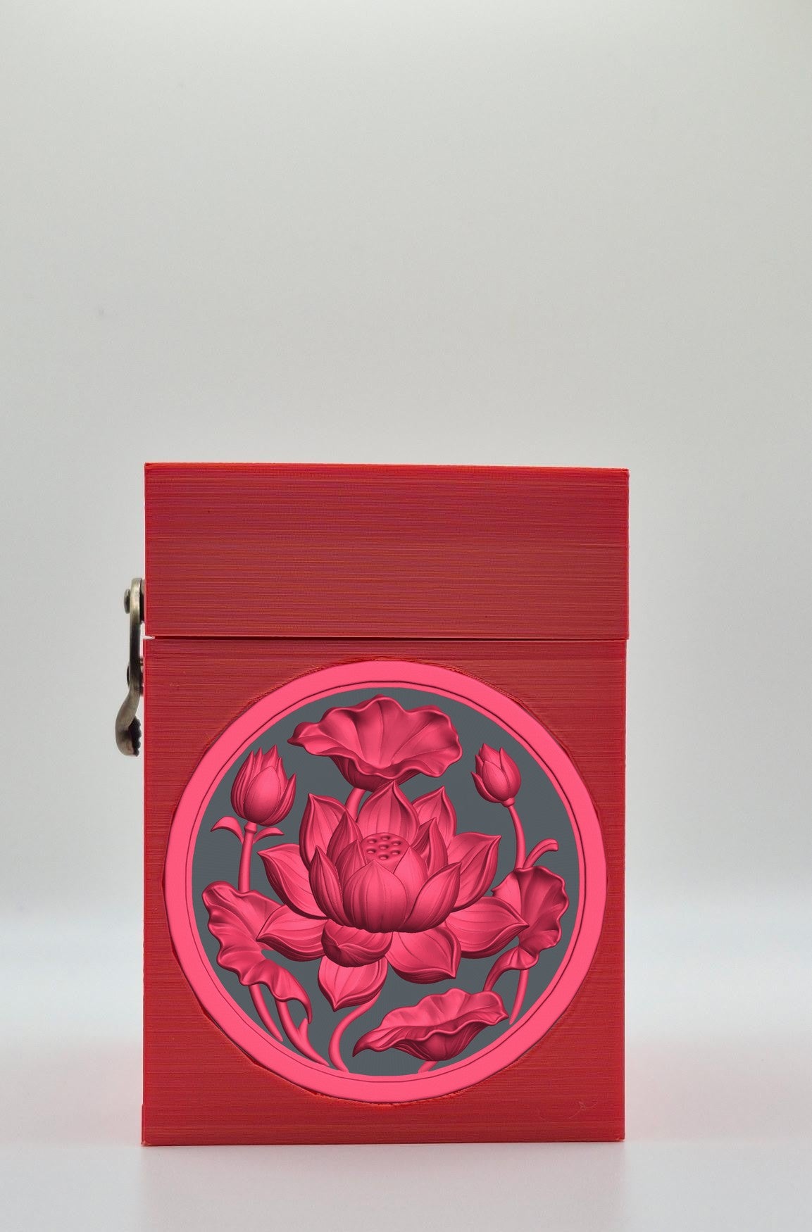 Lotus Card Box — Red