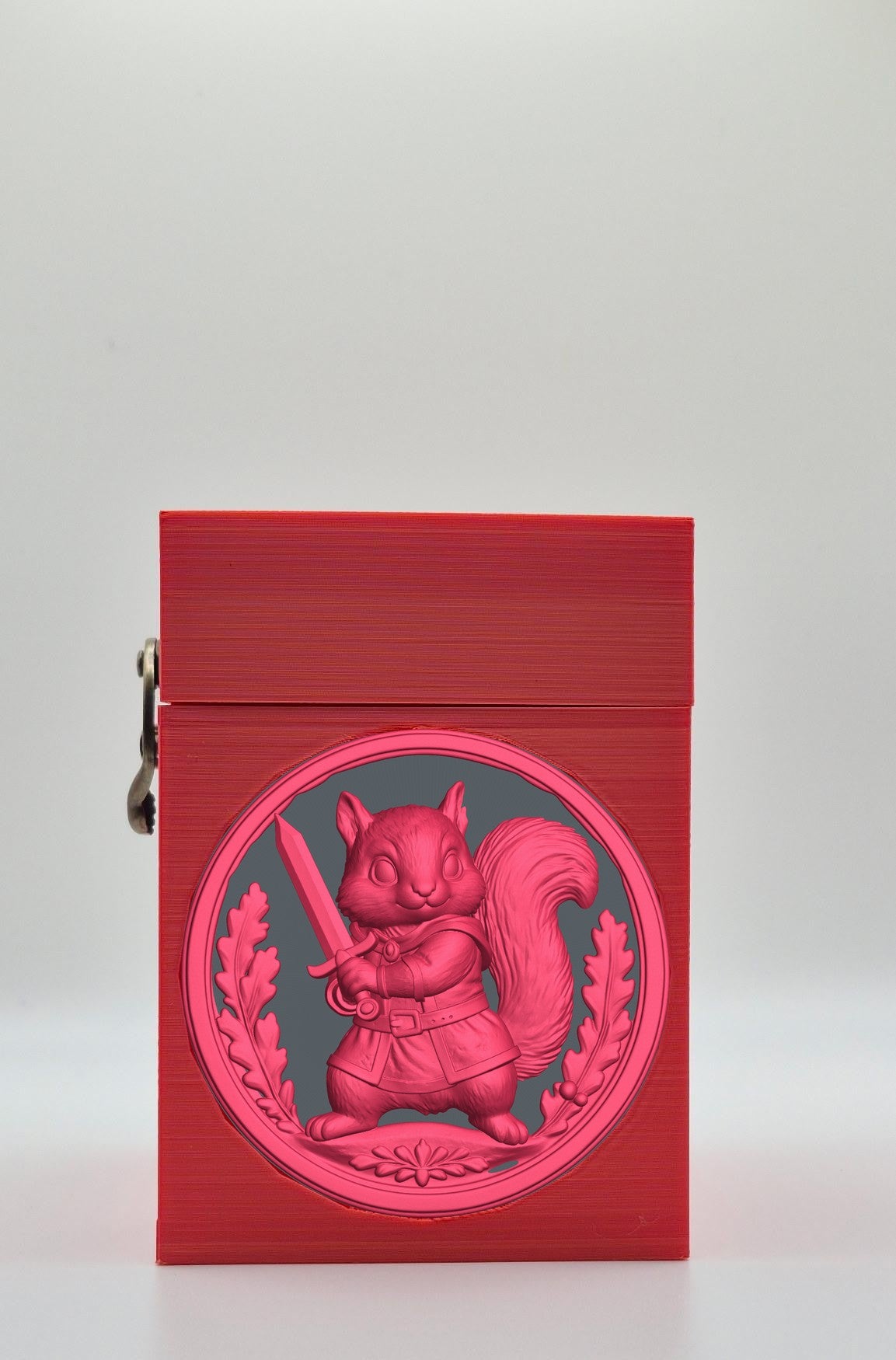 Squirrel Card Box — Red