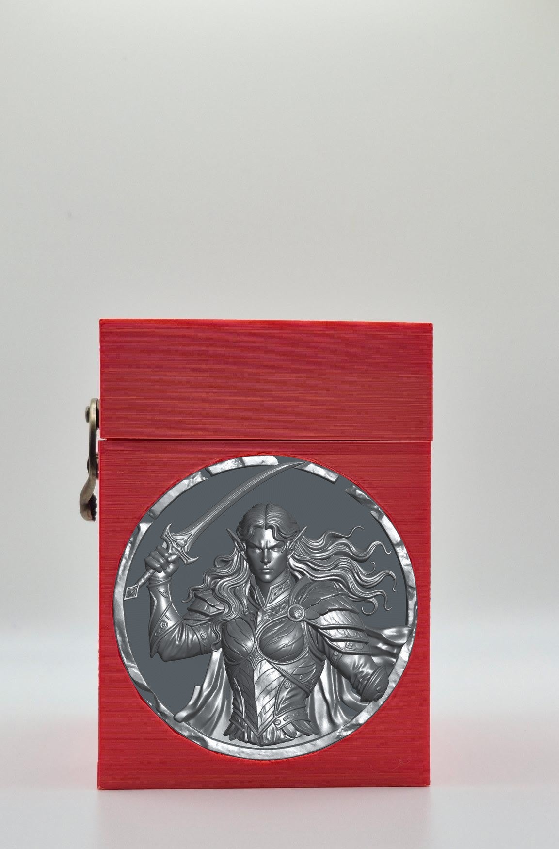 Elvish Warrior Card Box — Red