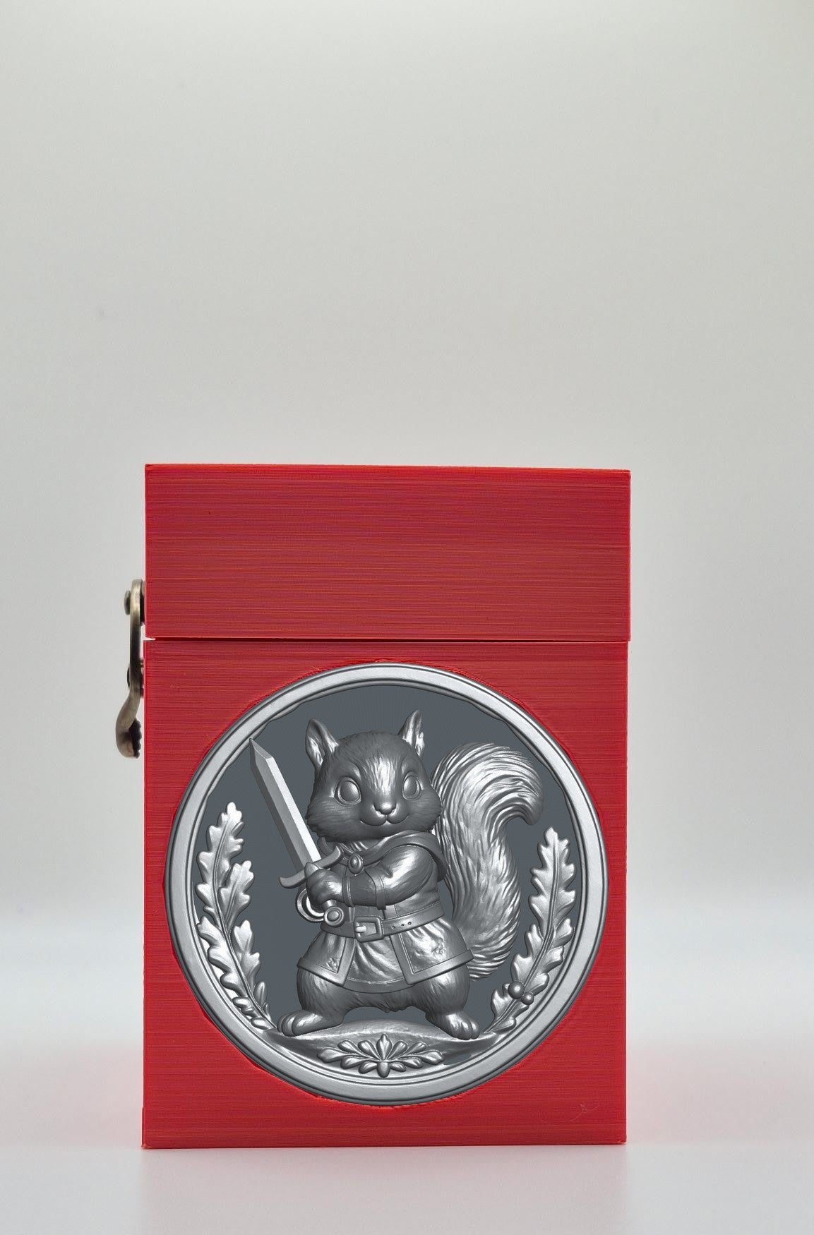 Squirrel Card Box — Red