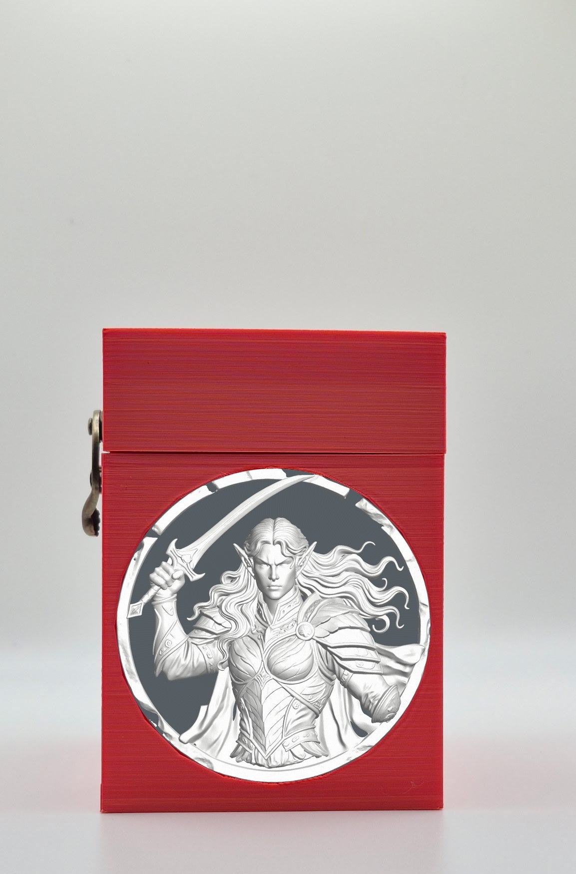 Elvish Warrior Card Box — Red