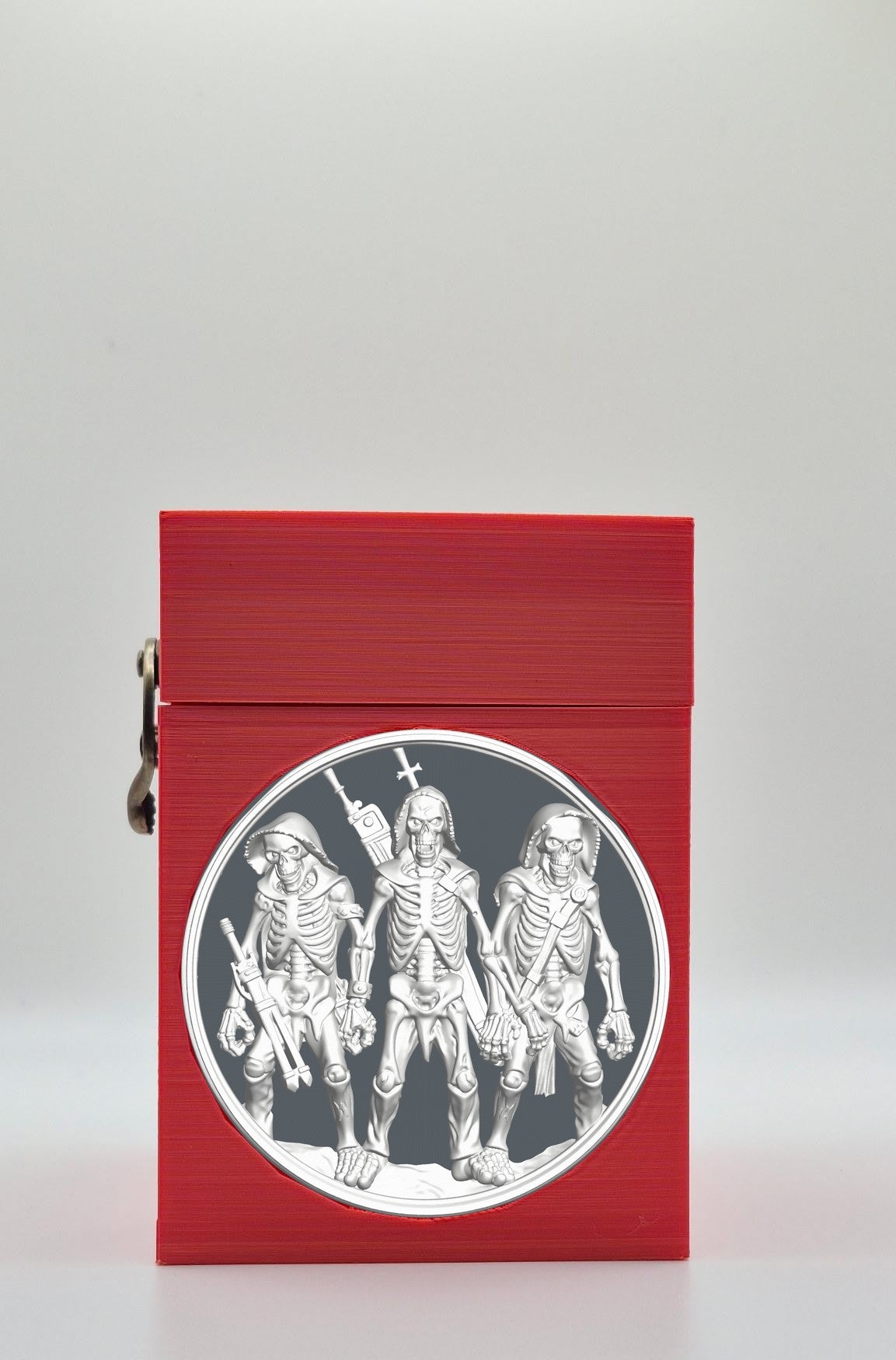 Skeleton Army Card Box — Red