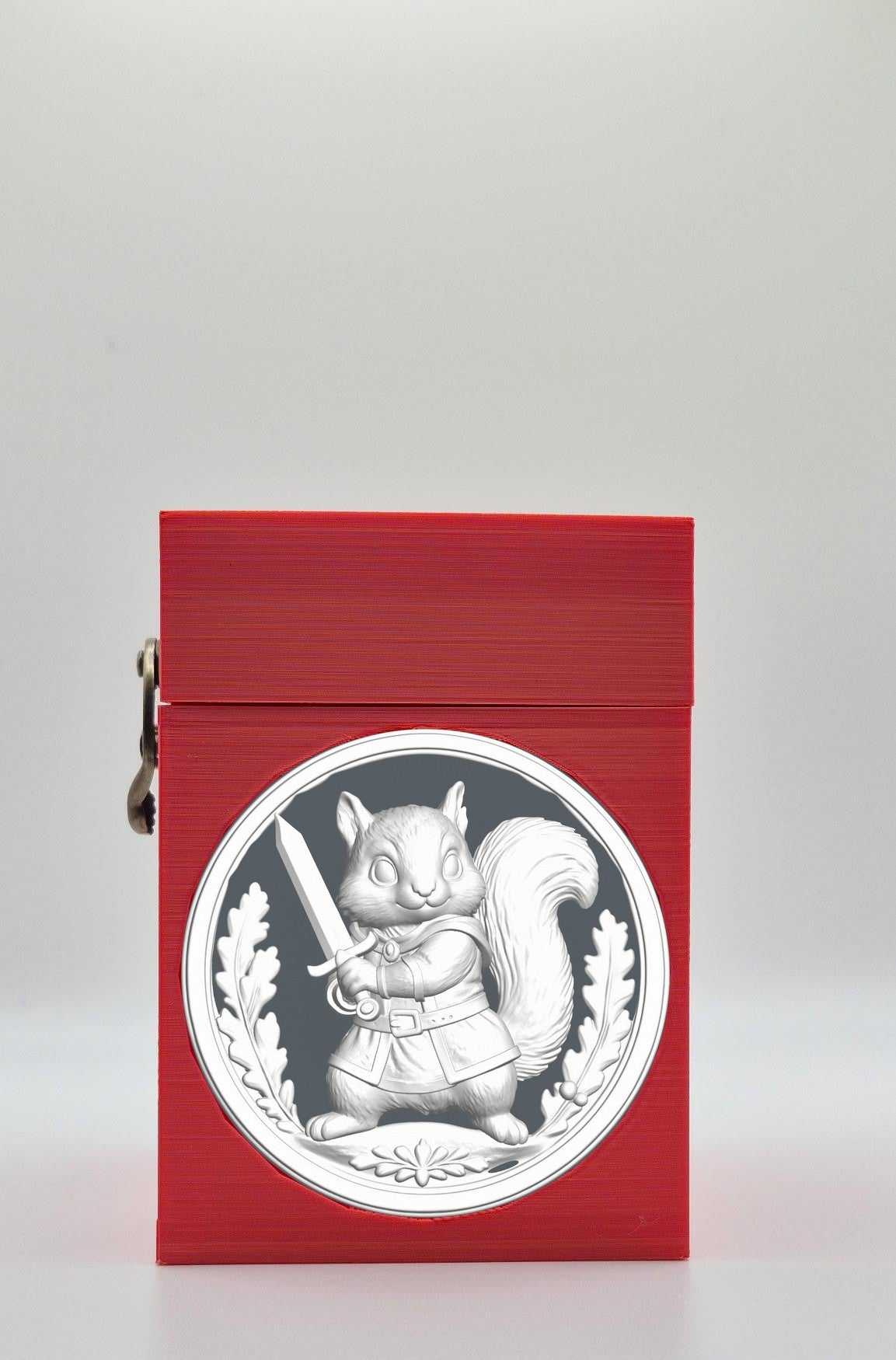 Squirrel Card Box — Red