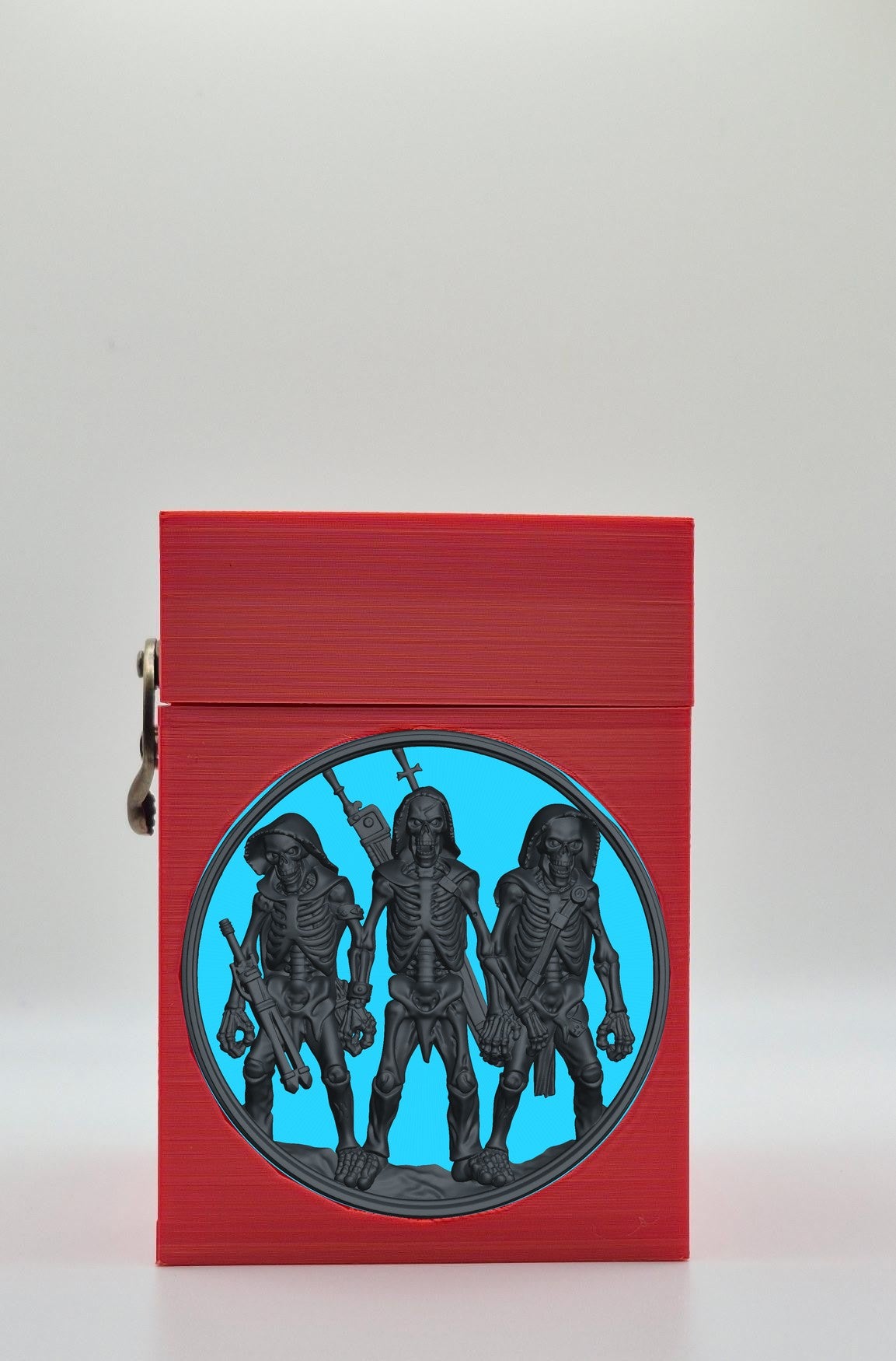 Skeleton Army Card Box — Red