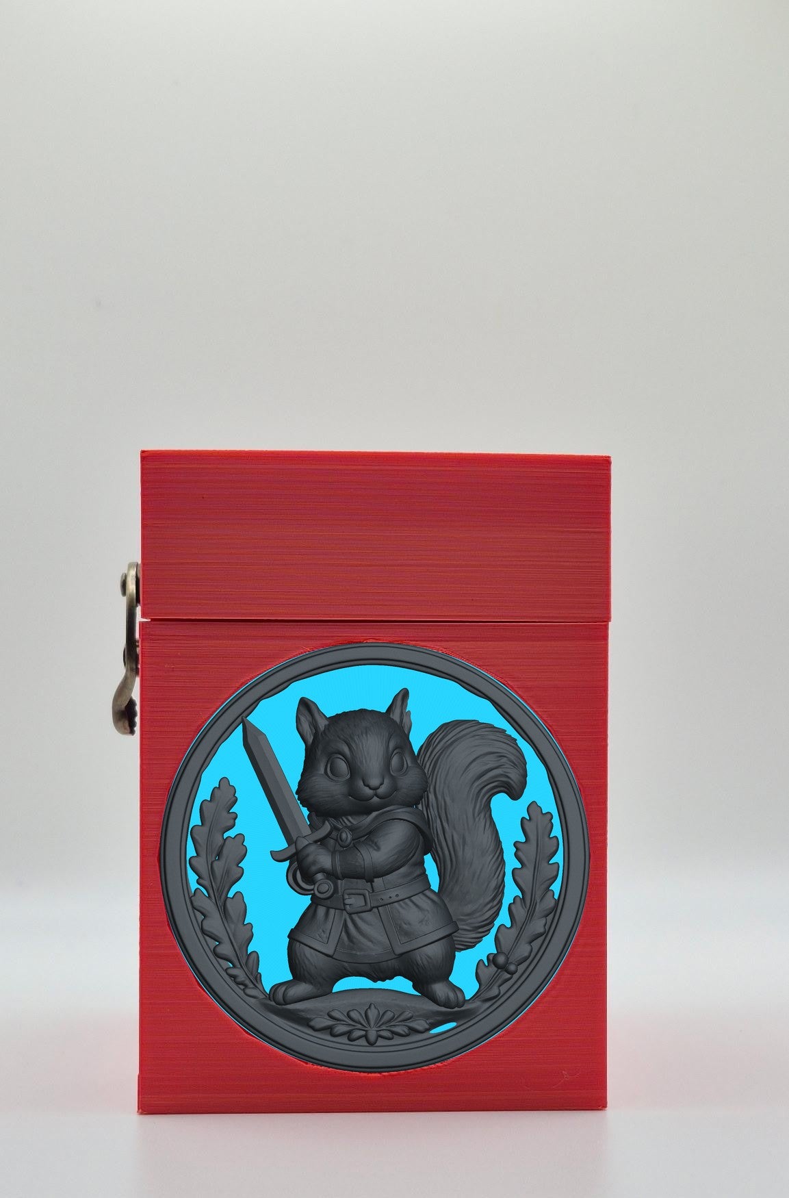 Squirrel Card Box — Red
