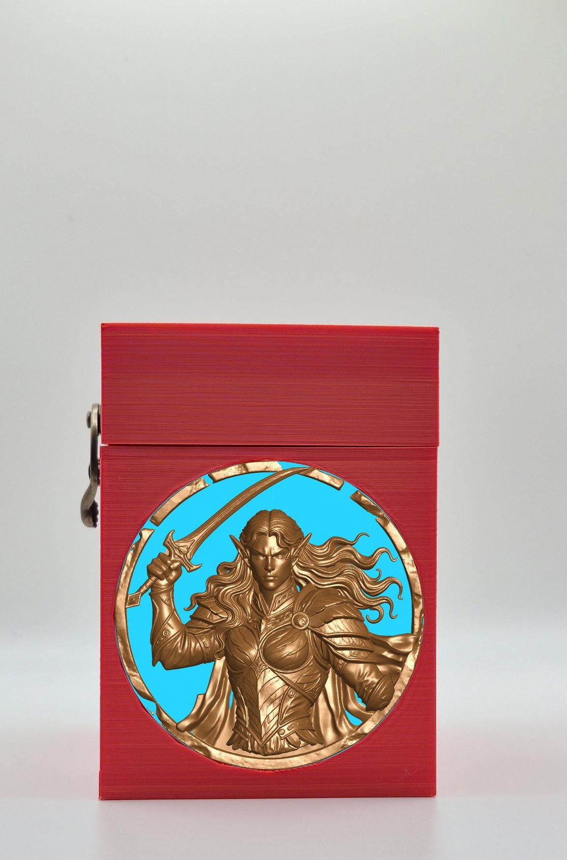 Elvish Warrior Card Box — Red