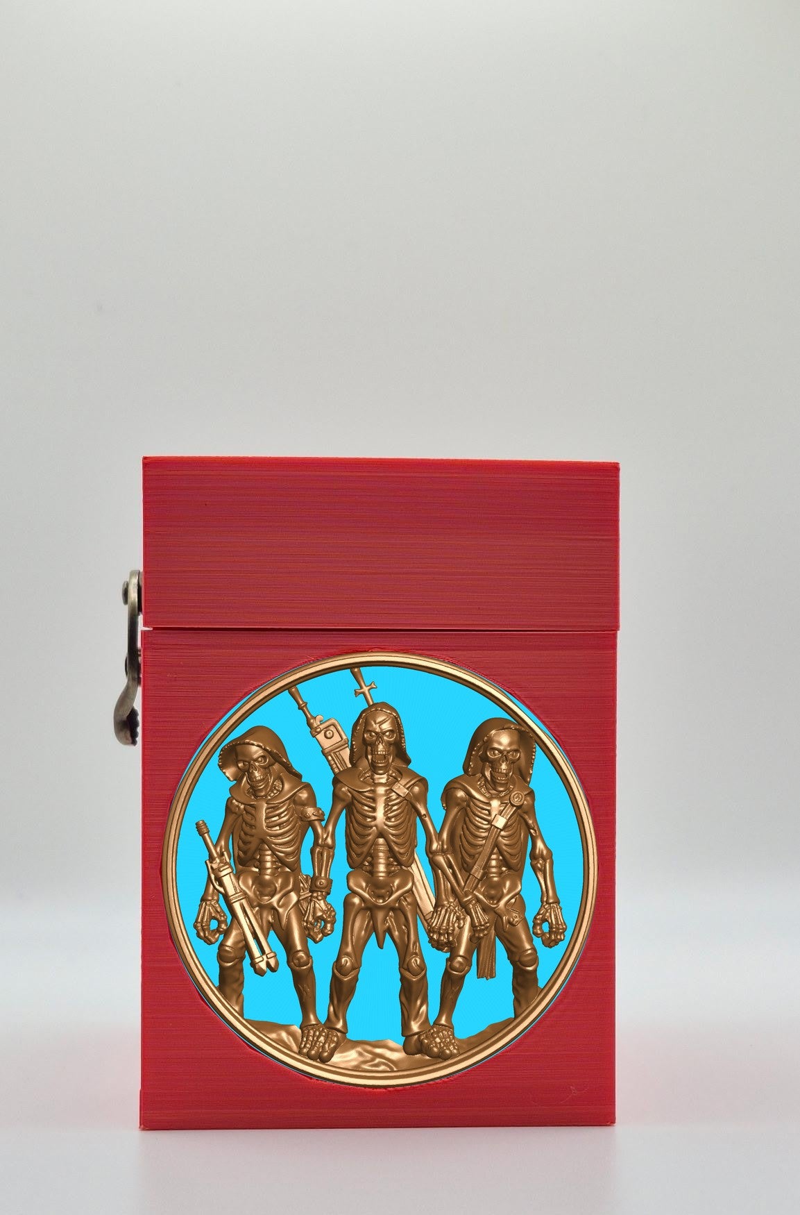 Skeleton Army Card Box — Red