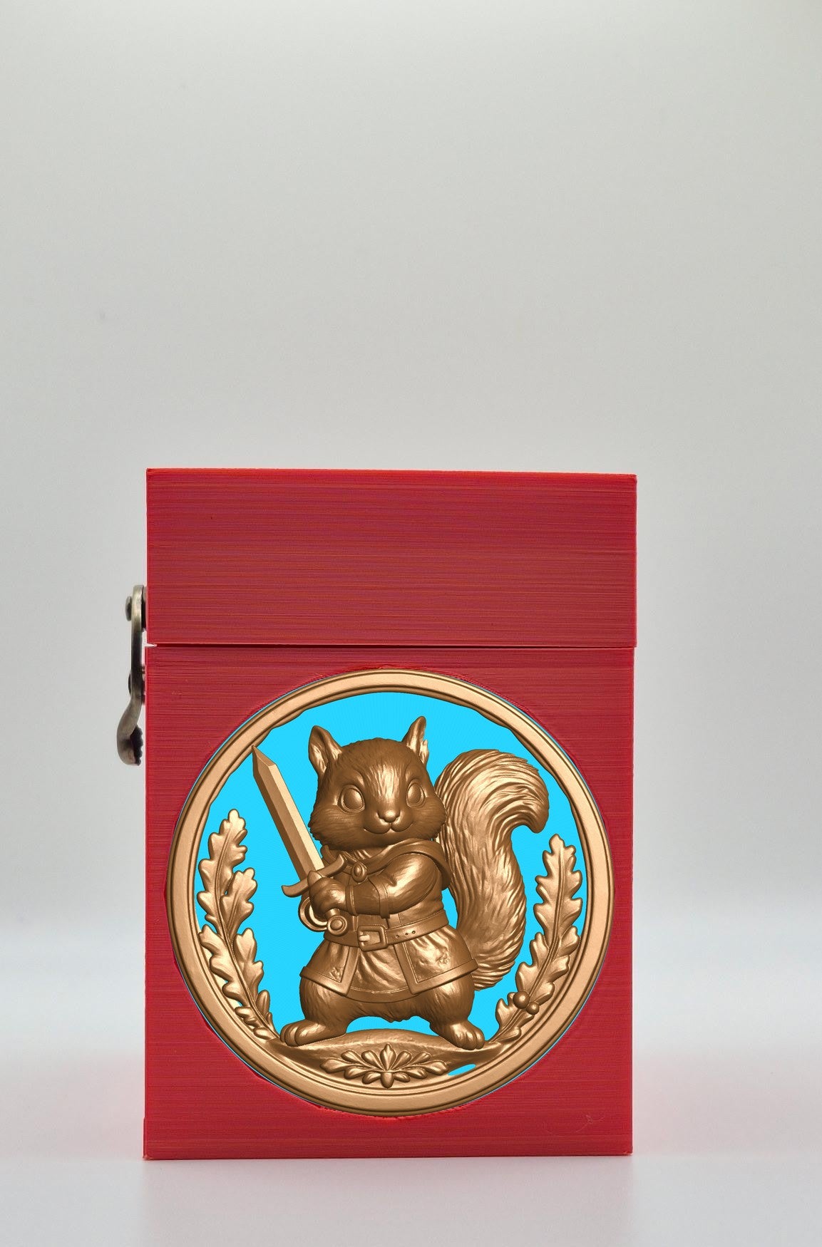 Squirrel Card Box — Red