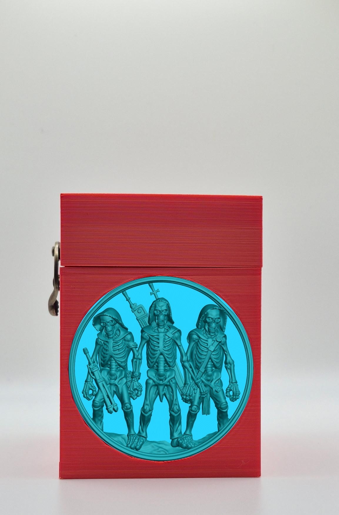 Skeleton Army Card Box — Red