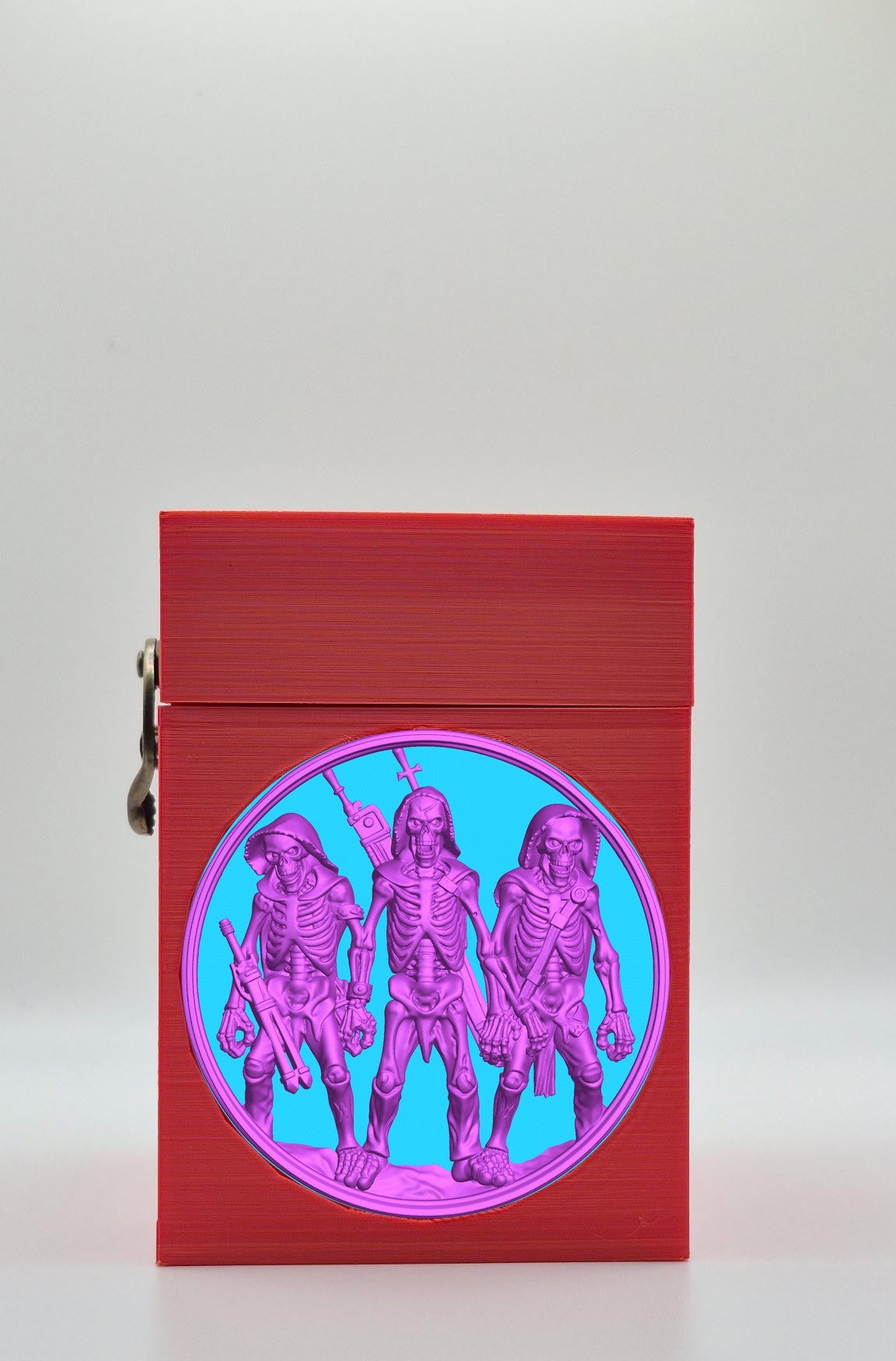 Skeleton Army Card Box — Red