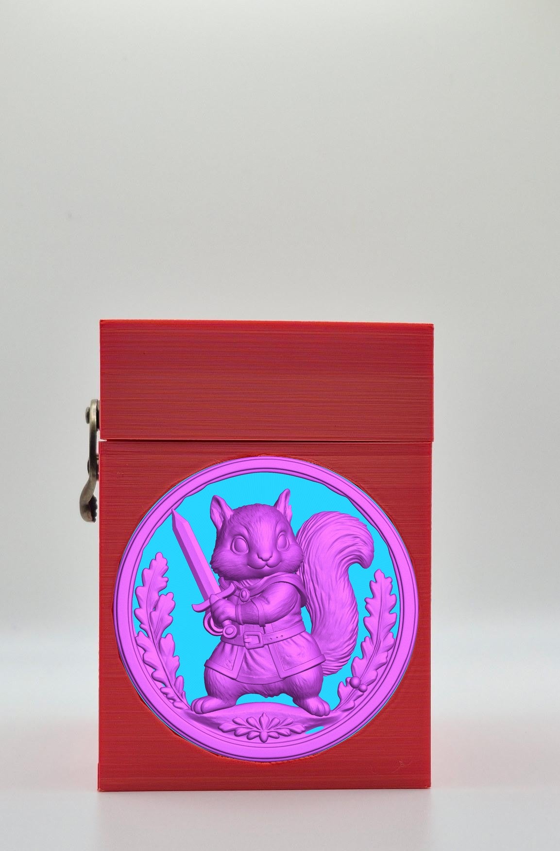 Squirrel Card Box — Red