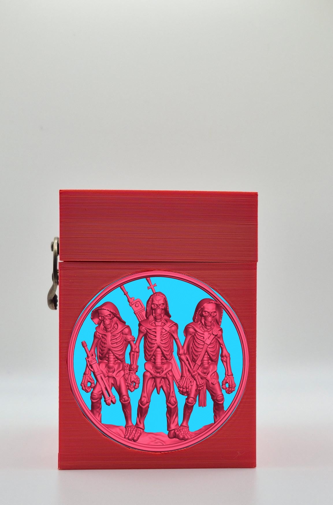 Skeleton Army Card Box — Red