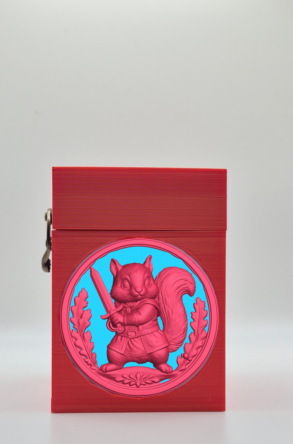 Squirrel Card Box — Red
