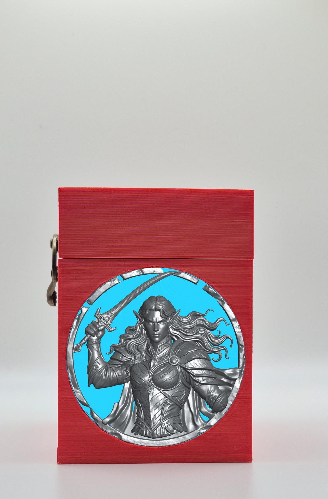 Elvish Warrior Card Box — Red