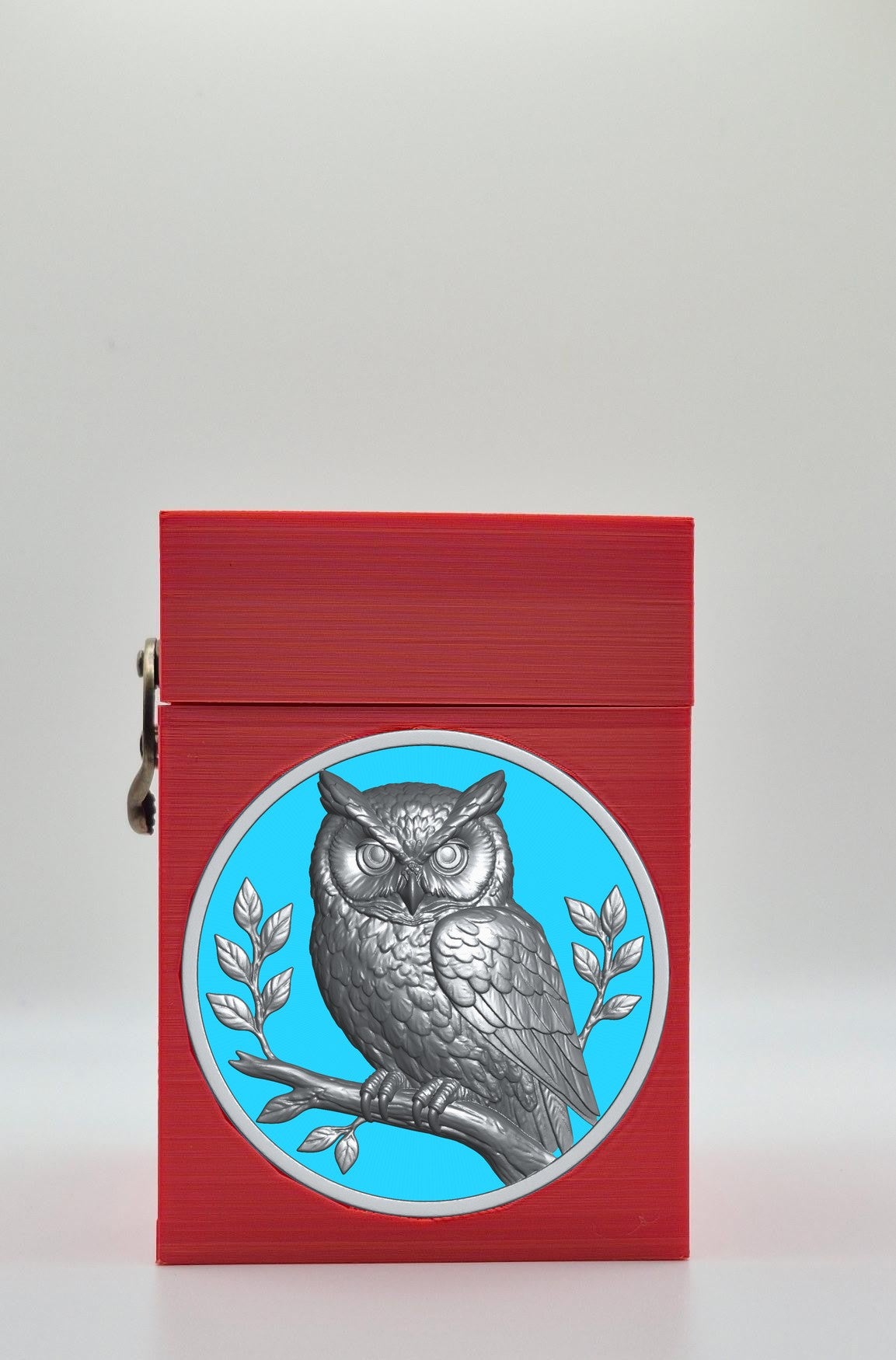 Owl Card Box — Red