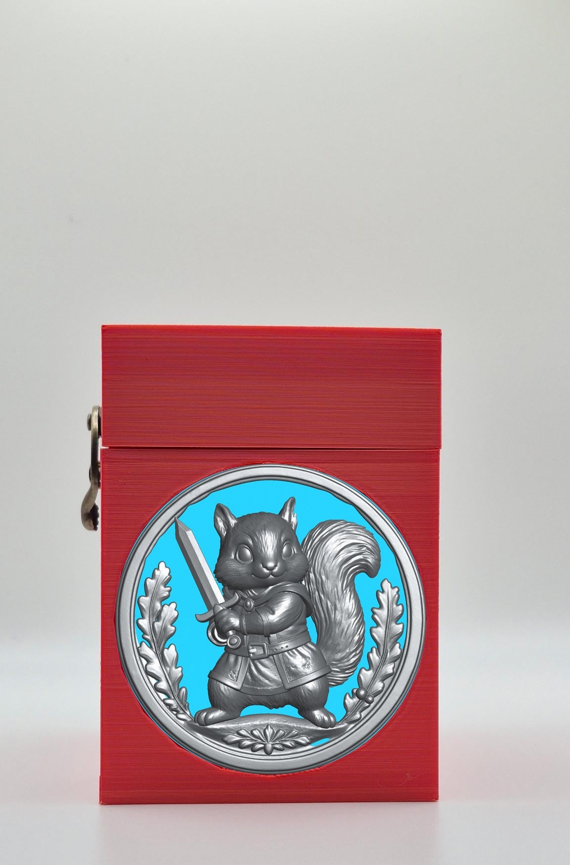 Squirrel Card Box — Red