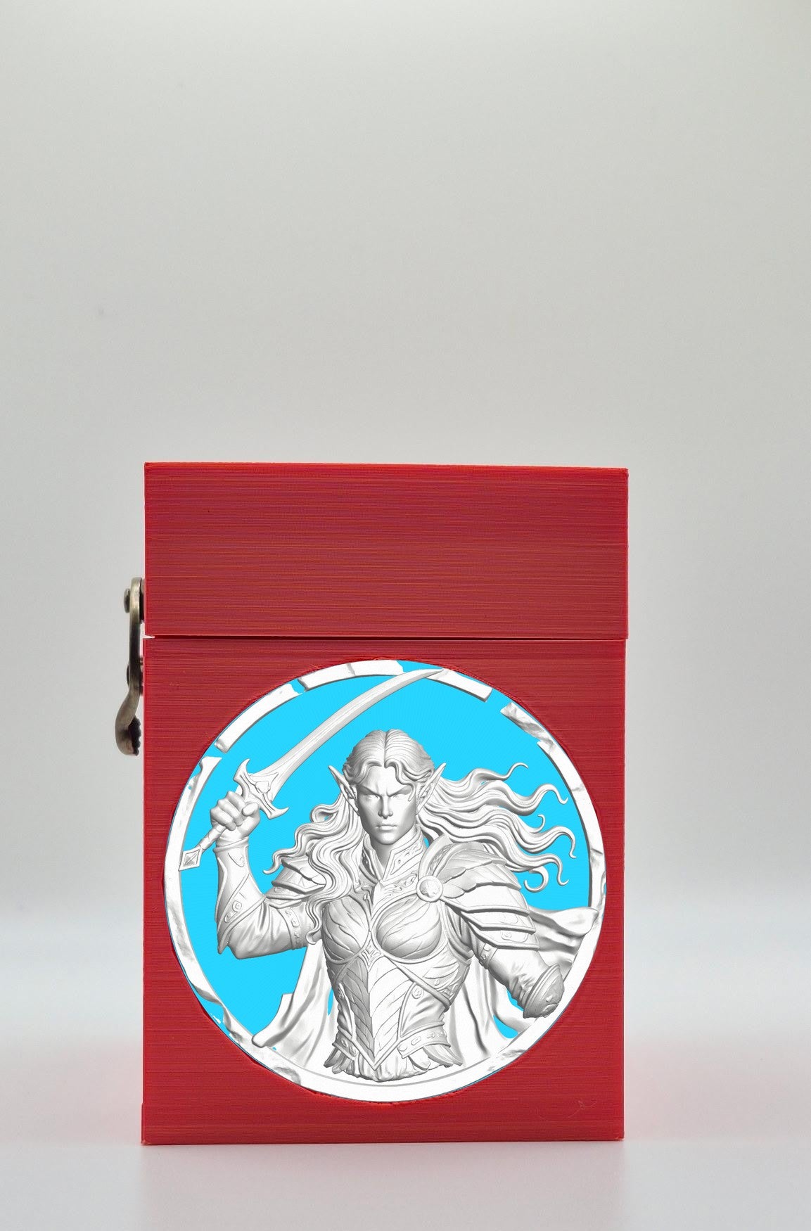 Elvish Warrior Card Box — Red