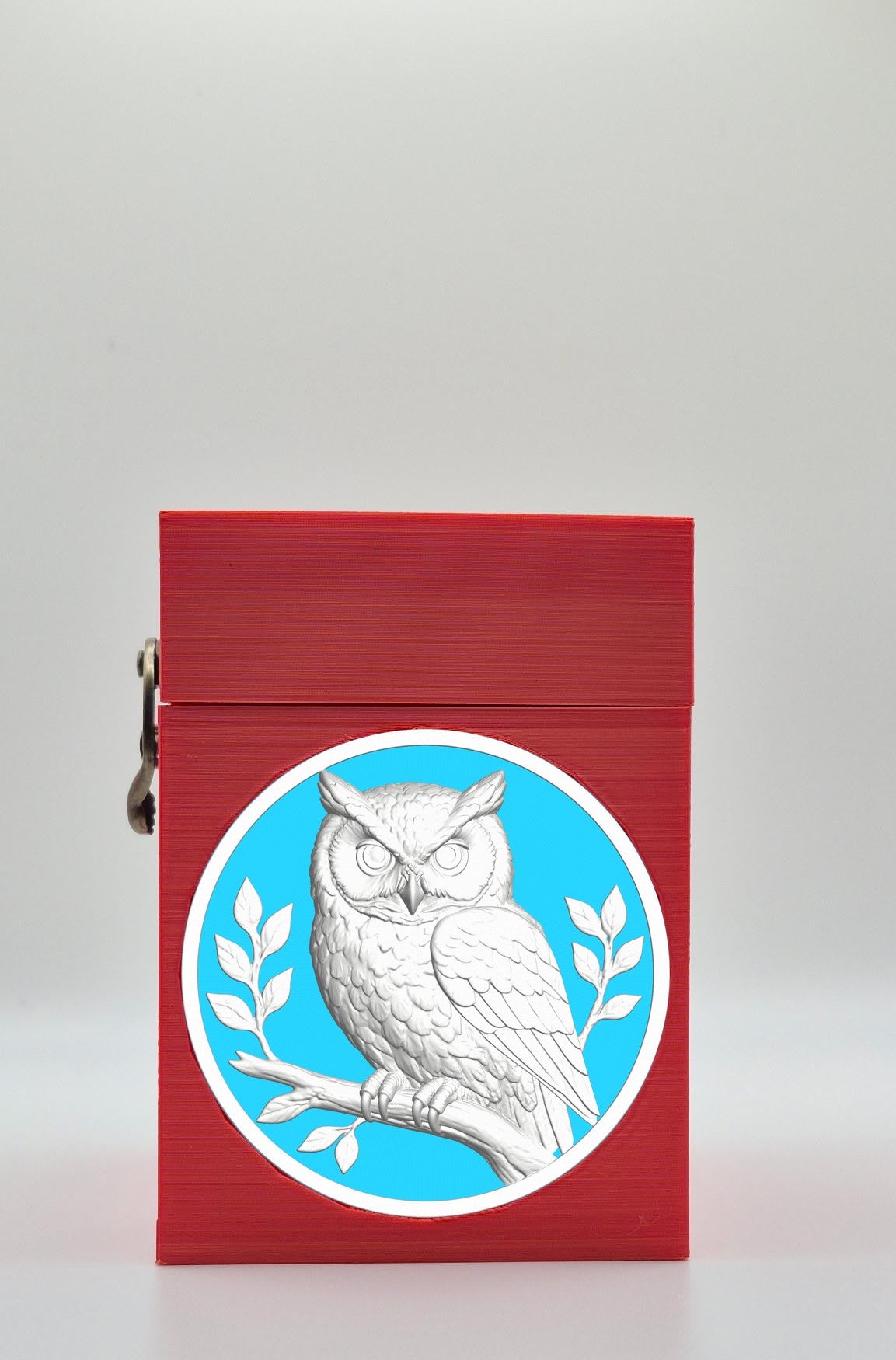 Owl Card Box — Red