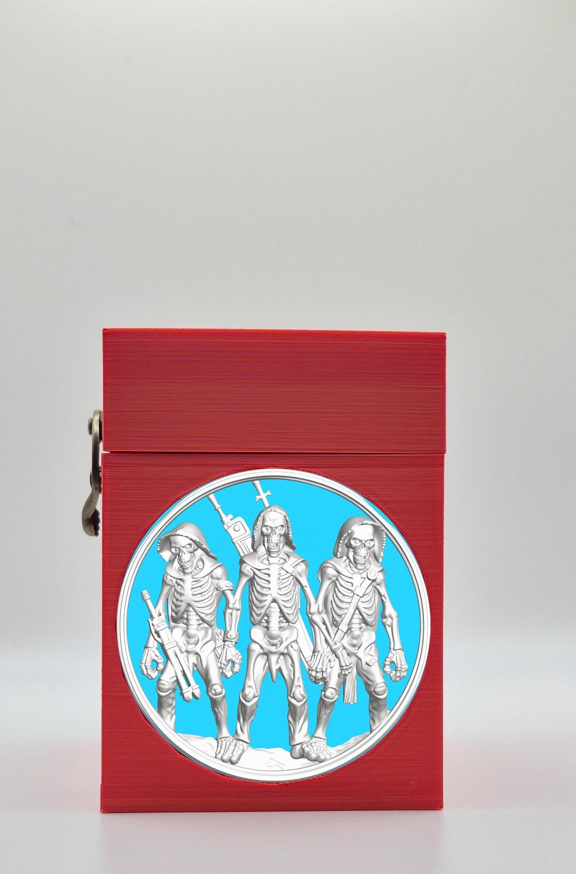 Skeleton Army Card Box — Red