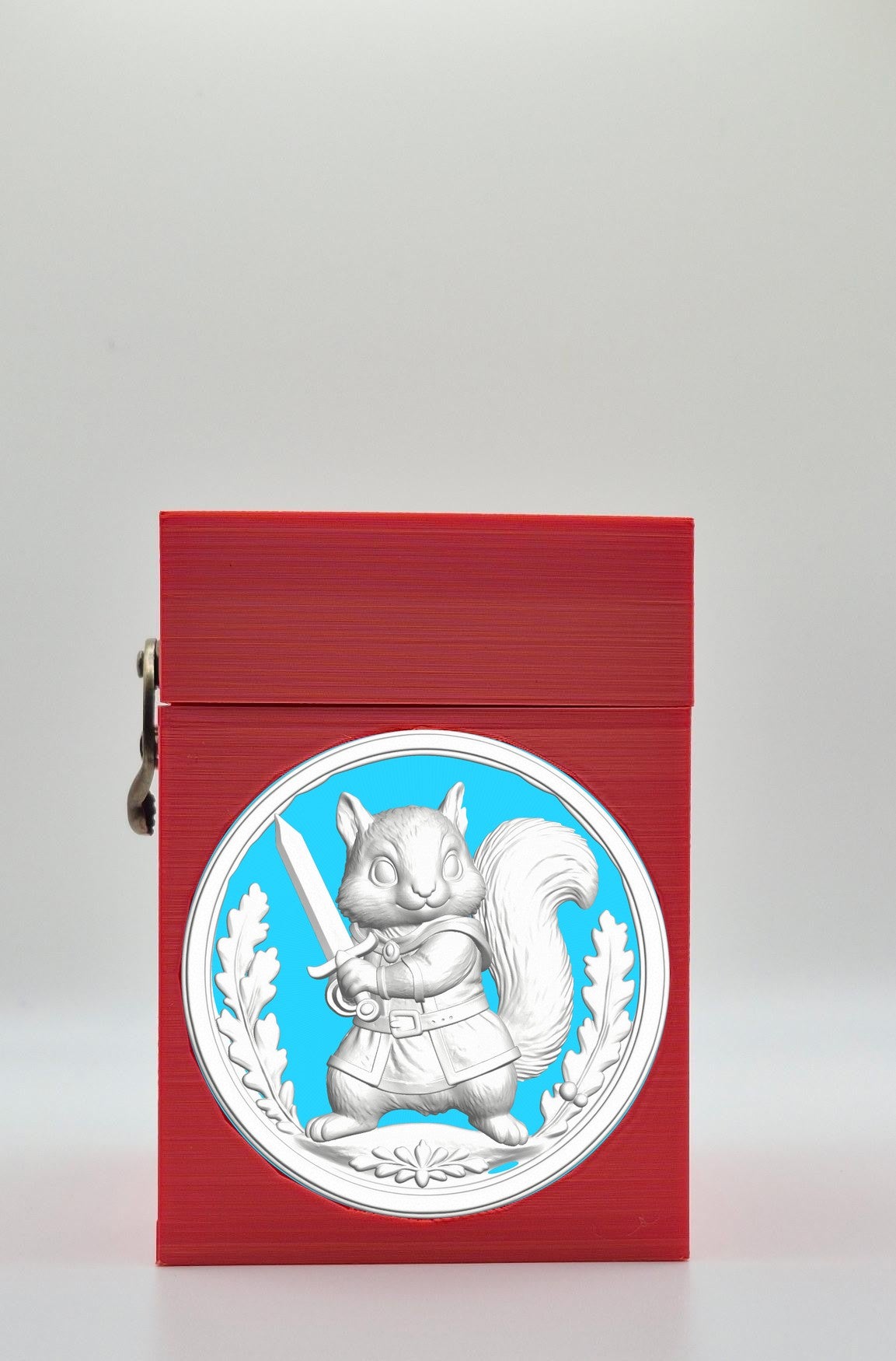 Squirrel Card Box — Red