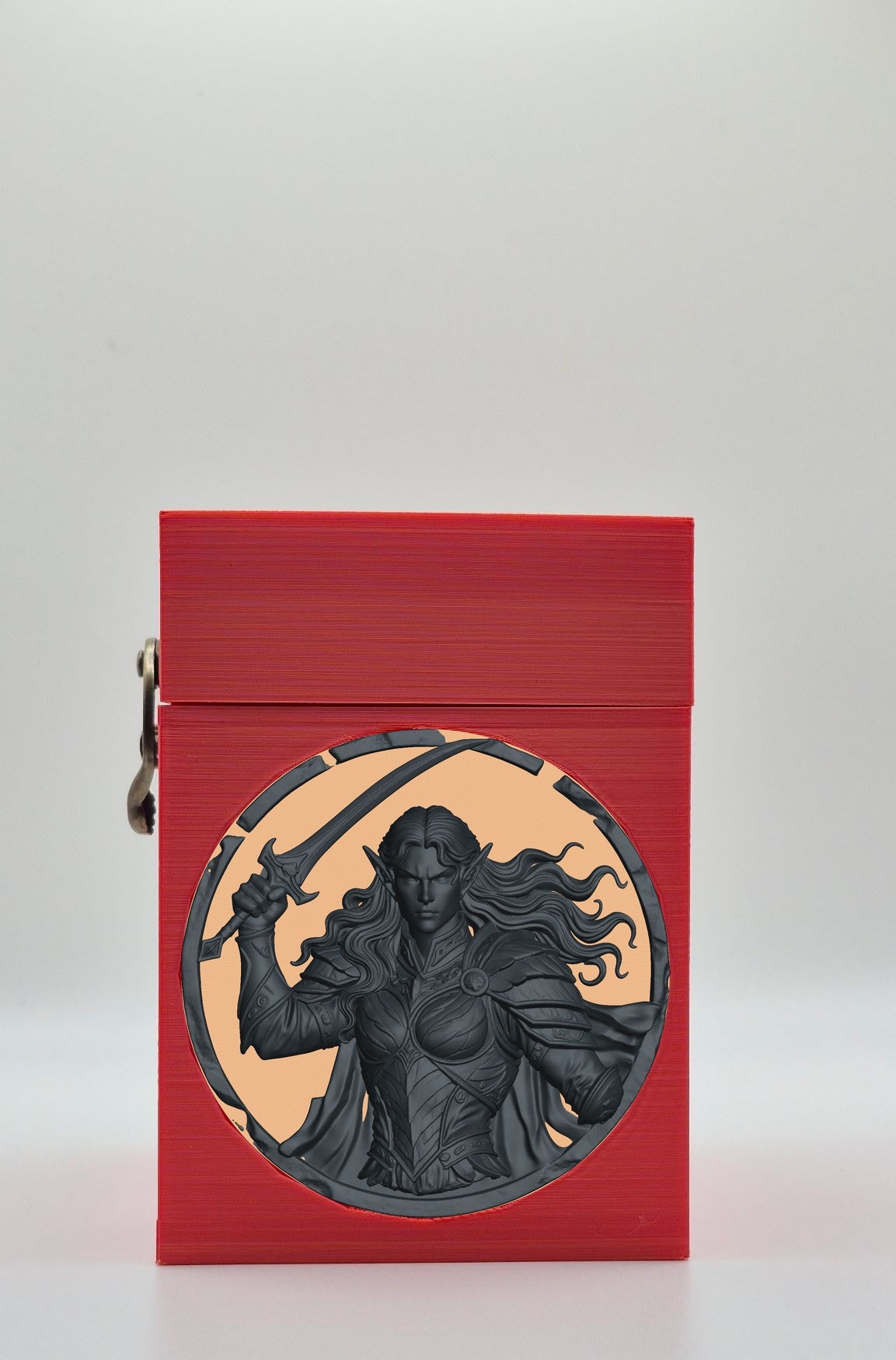 Elvish Warrior Card Box — Red