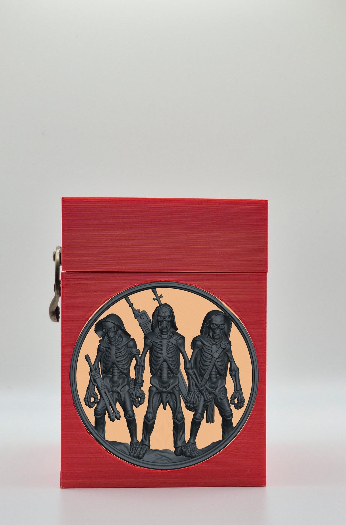 Skeleton Army Card Box — Red