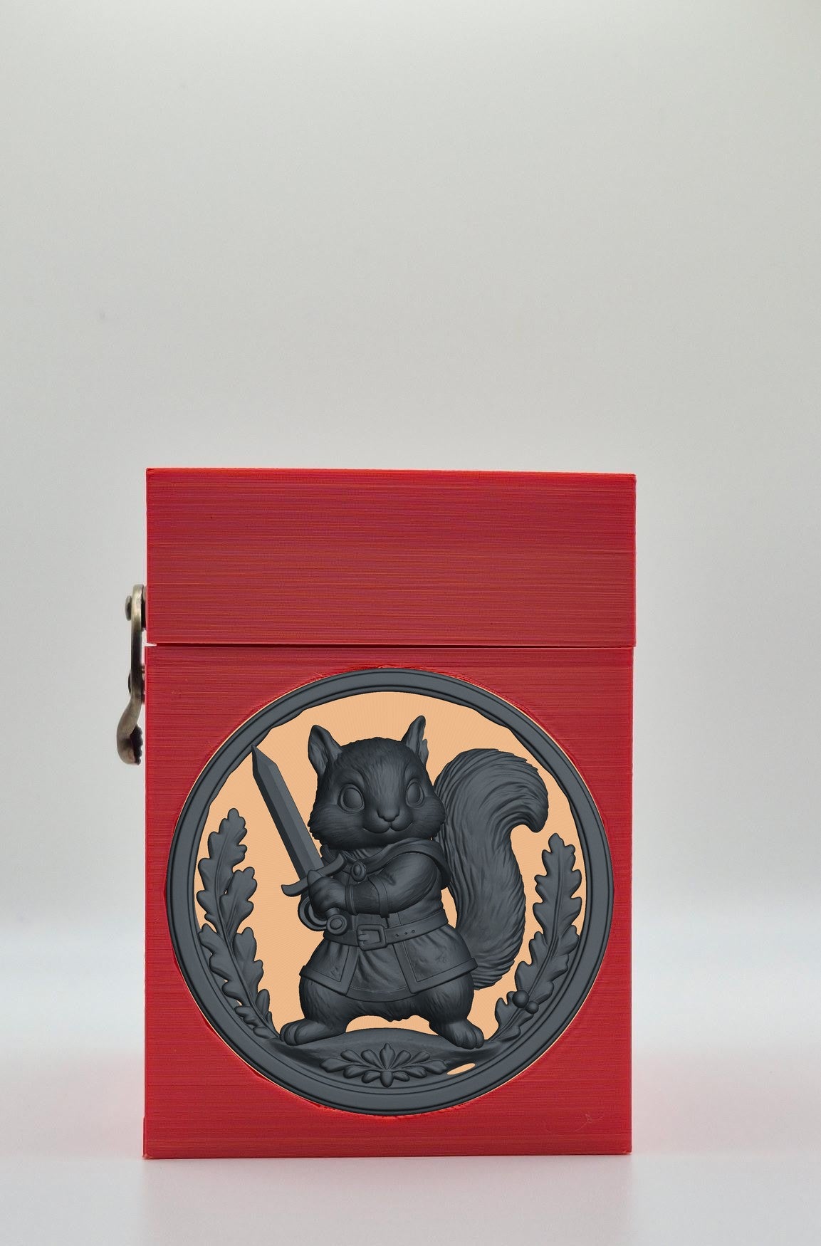 Squirrel Card Box — Red