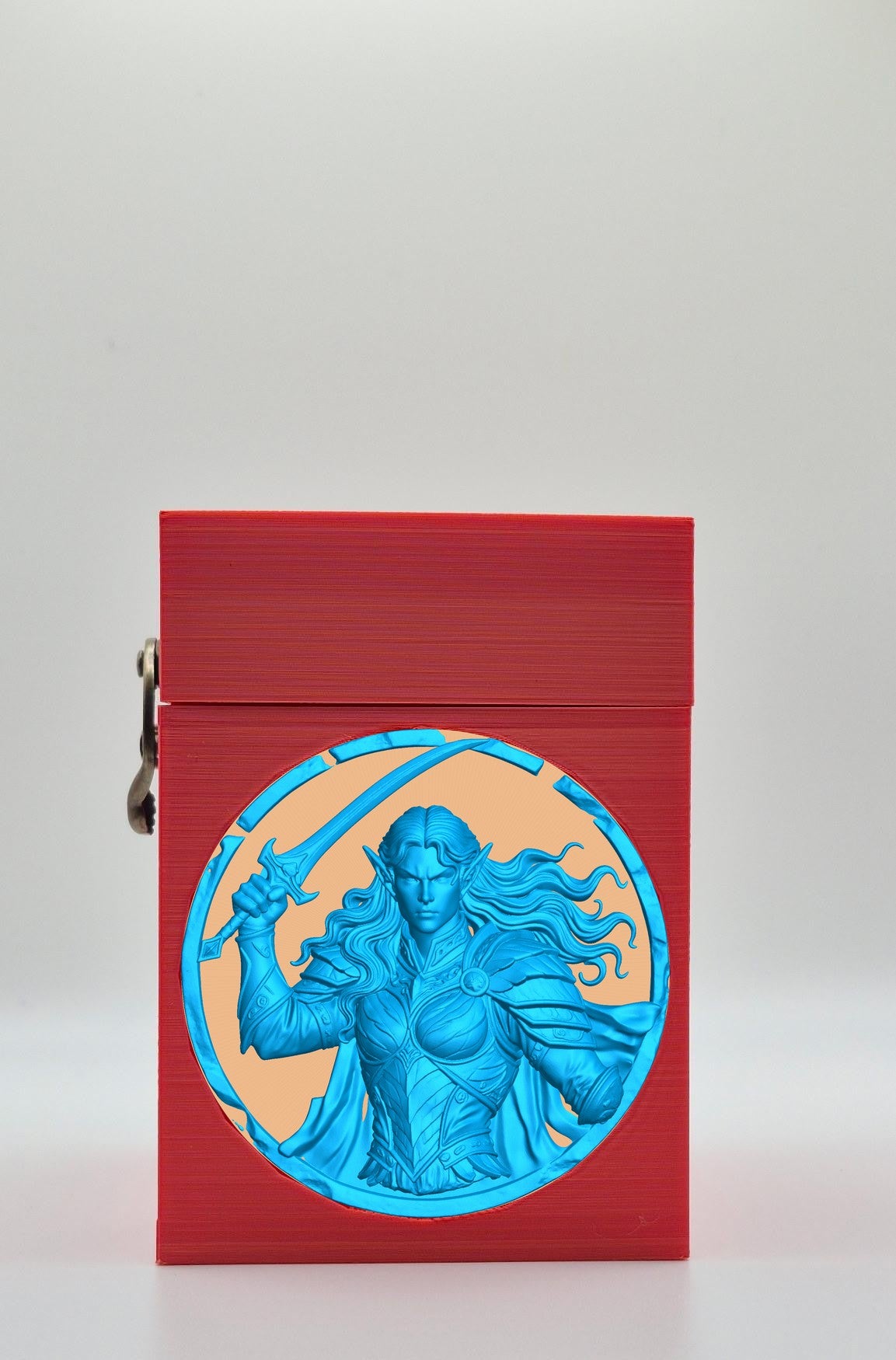 Elvish Warrior Card Box — Red