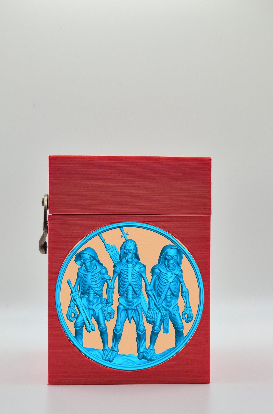 Skeleton Army Card Box — Red