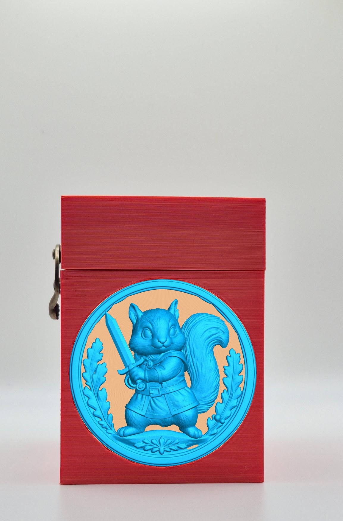 Squirrel Card Box — Red