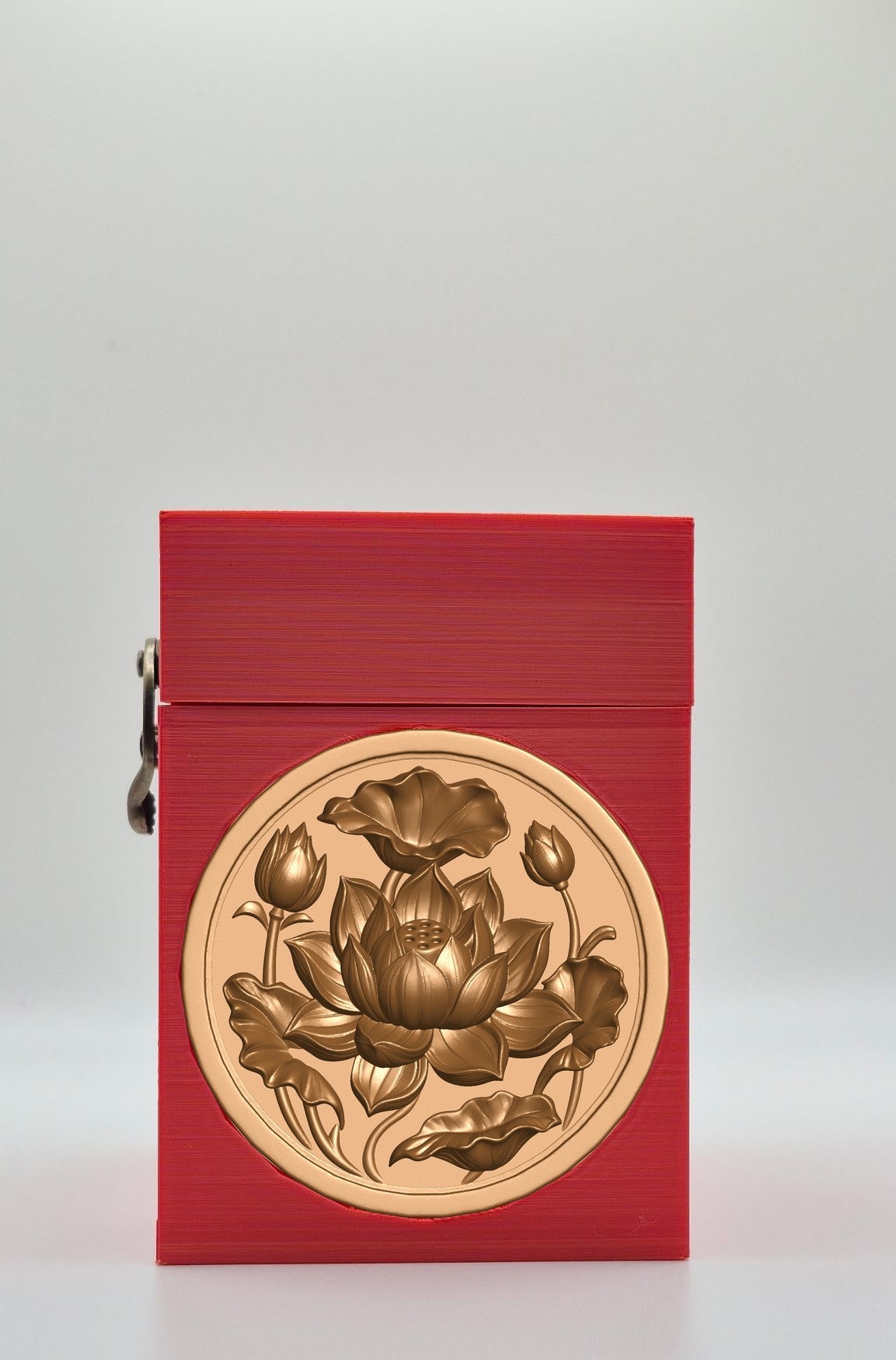 Lotus Card Box — Red