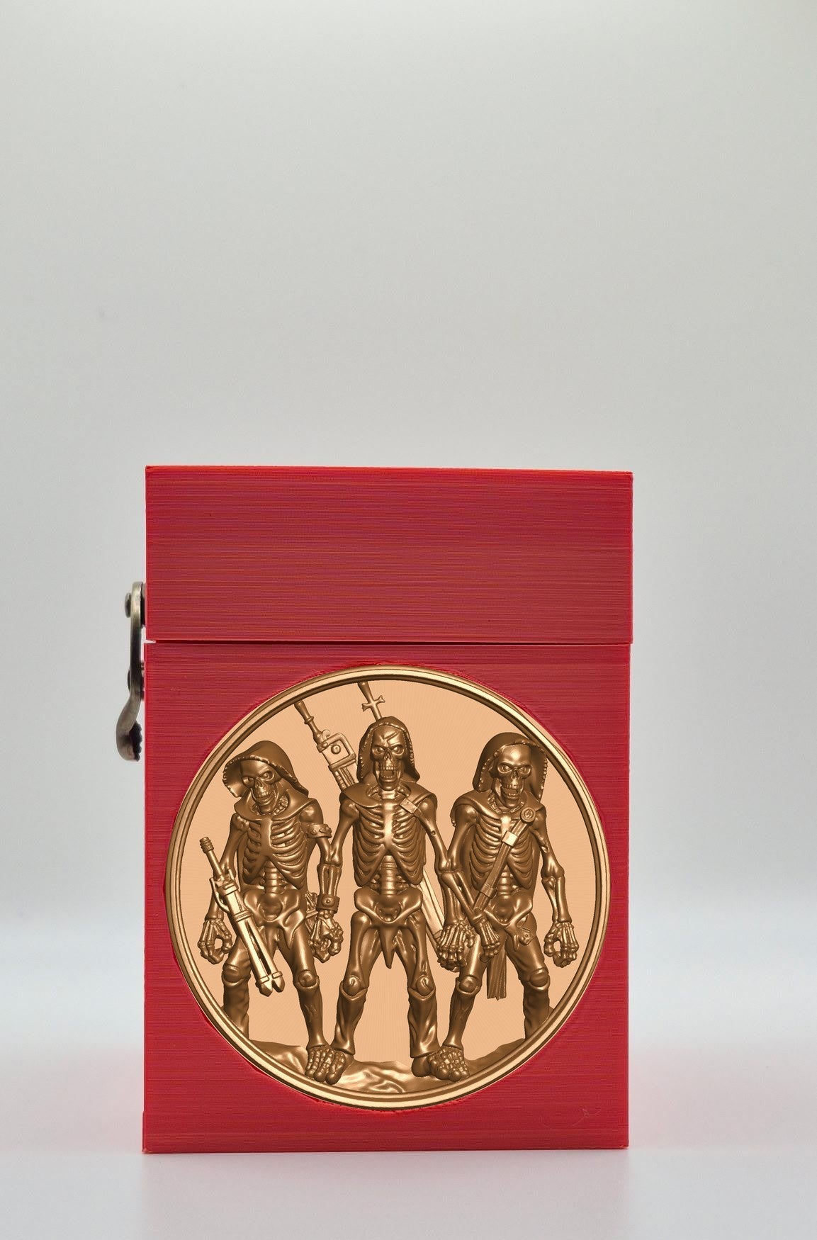 Skeleton Army Card Box — Red